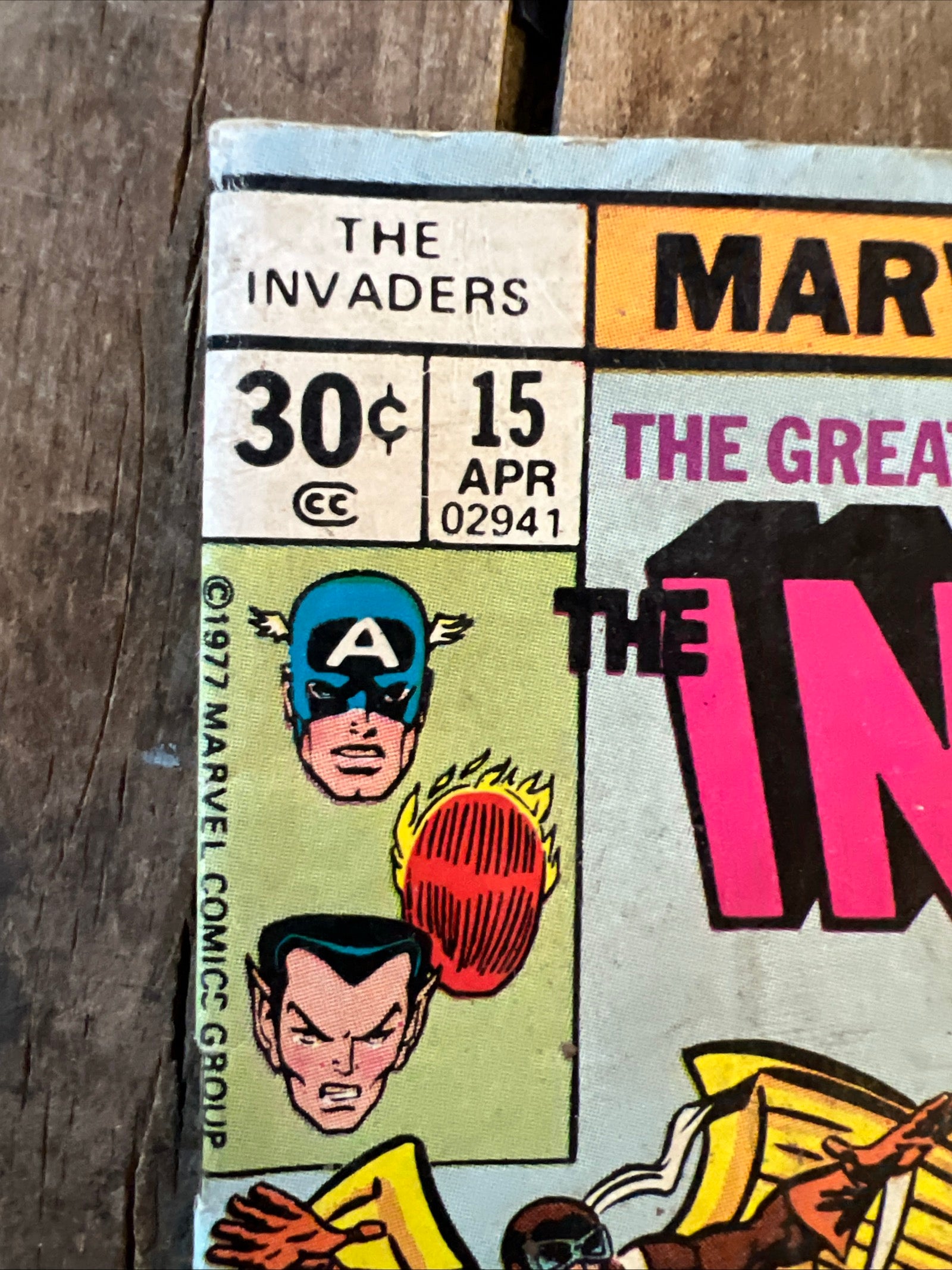 The Invaders #15 (1977) Marvel Comics Group - The Greatest Superheroes of World War Two