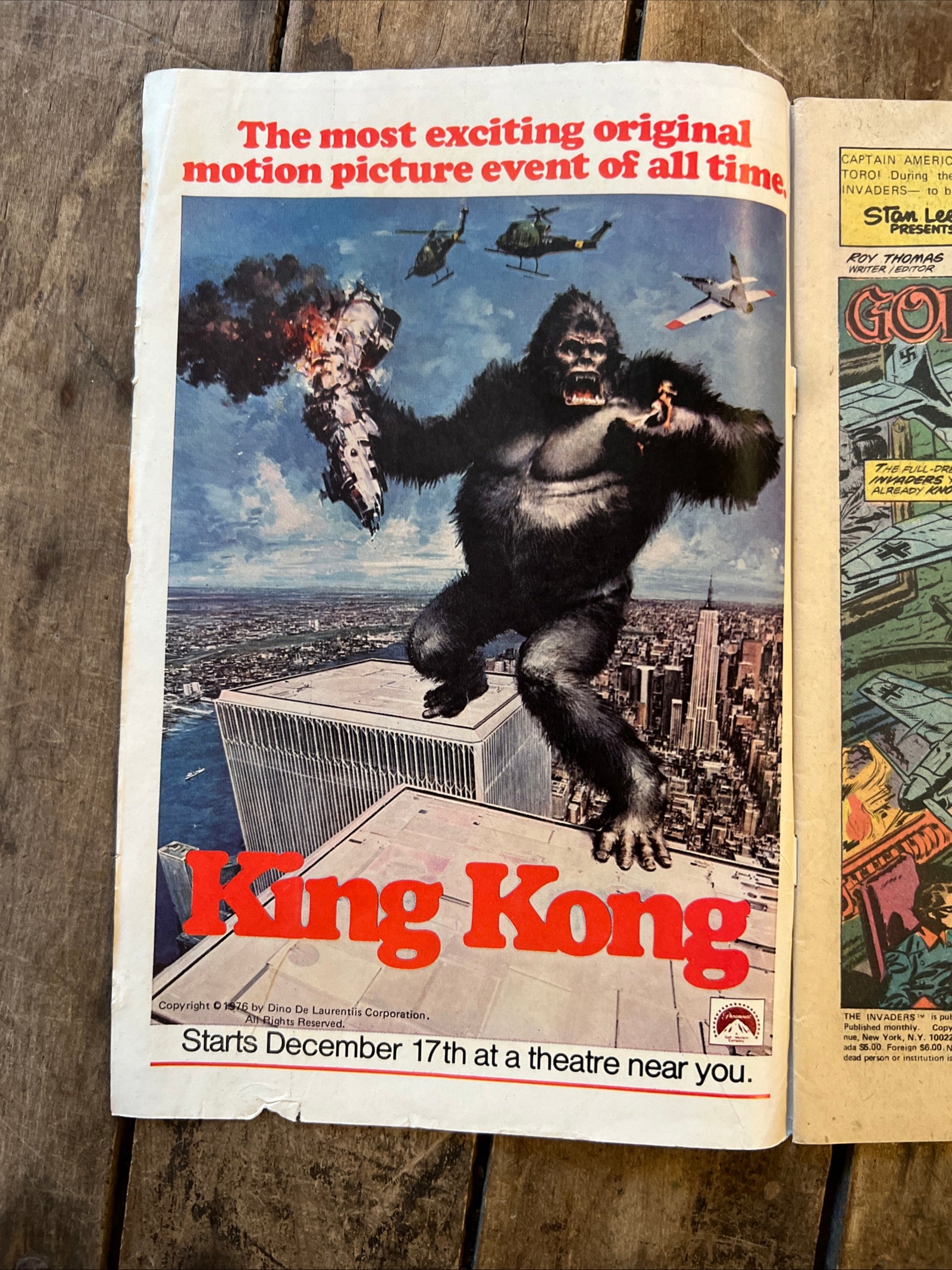 The Invaders #15 (1977) Marvel Comics Group - The Greatest Superheroes of World War Two