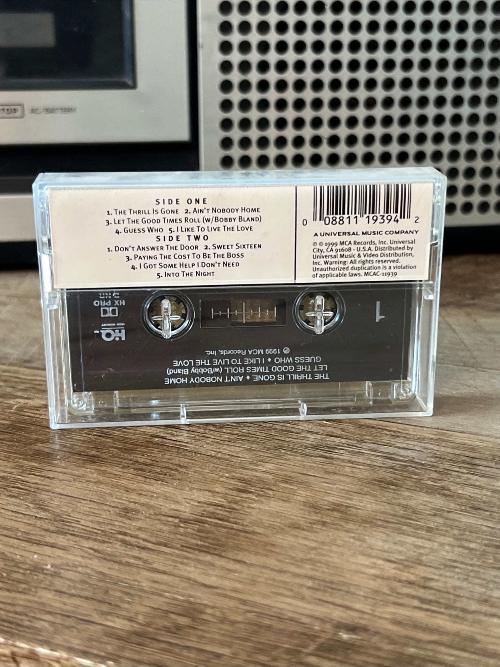 The Best Of B.B. King - 1999 MCA Records - Cassette Tape Album