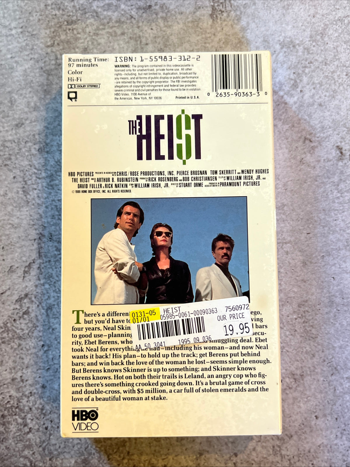 The Heist ( VHS 1989 ) Thriller /Action [R] New Sealed - NOS