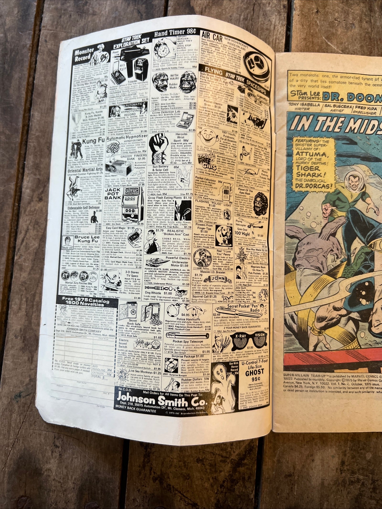 Super-Villain Team-Up #2 (1975) Marvel Comics Group - Dr Doom & Sub-Mariner!