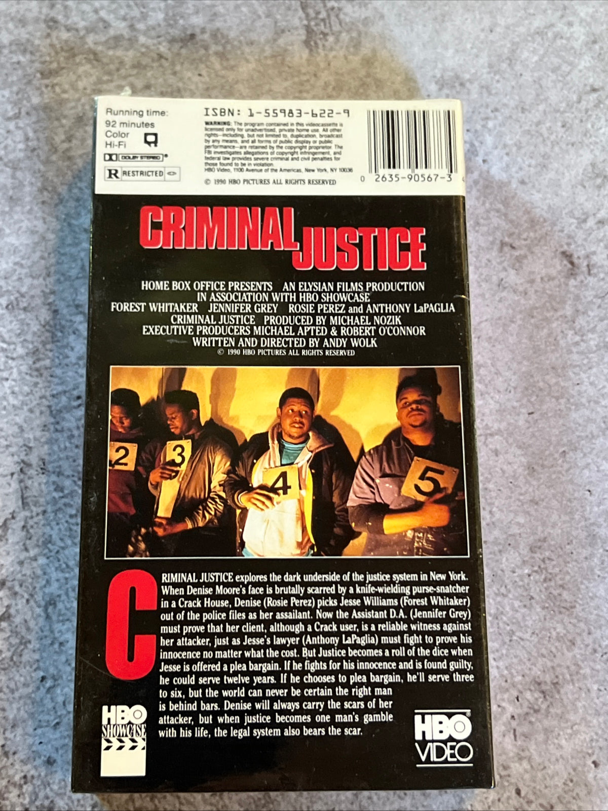 Criminal Justice ( VHS 1990 ) Crime / Drama [R] New Sealed - NOS