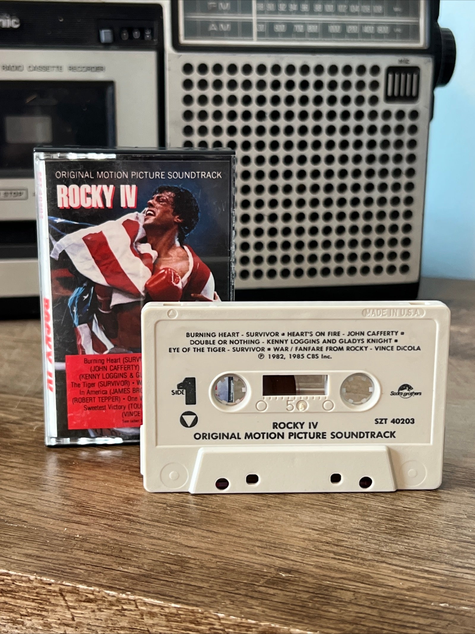 ROCKY IV ( Original Soundtrack) 1985 Scotti Bros Records - Cassette Tape Album