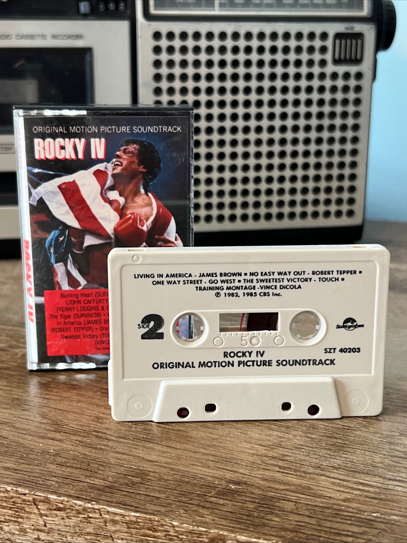 ROCKY IV ( Original Soundtrack) 1985 Scotti Bros Records - Cassette Tape Album