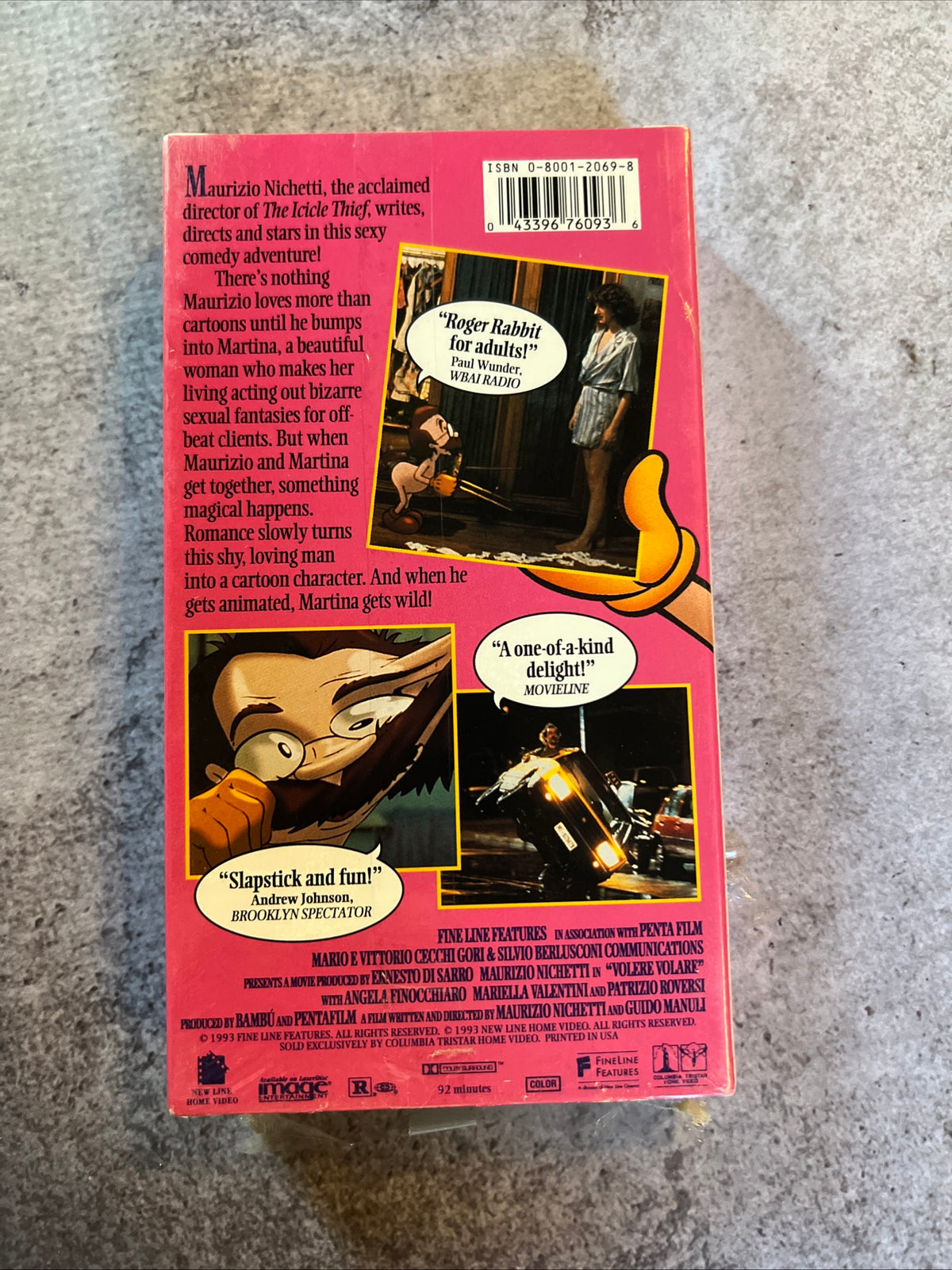 Volere Volare: I Want To Fly ( VHS 1991 ) Comedy / Fantasy [R] RARE