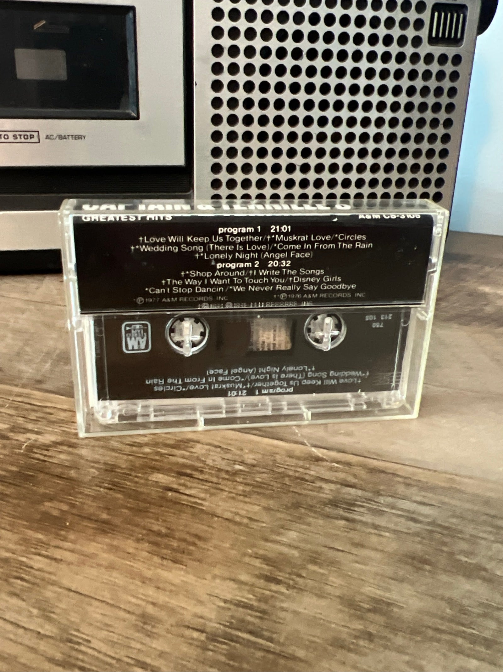 Captain and Tennille’s Greatest Hits - 1977 A&M Records - Cassette Tape Album