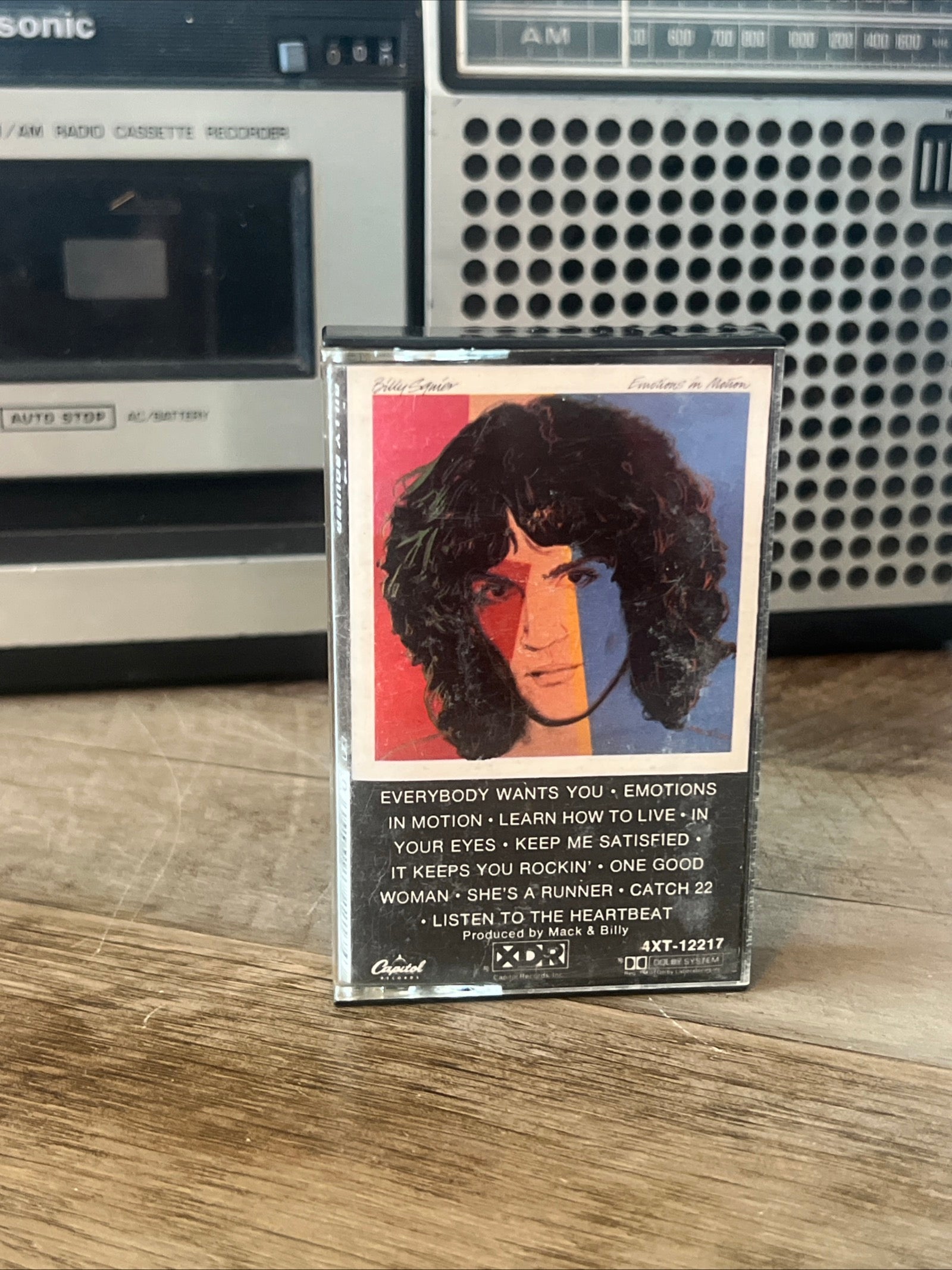 Billy Squier - Emotions In Motion - 1982 Capitol Records - Cassette Tape Album