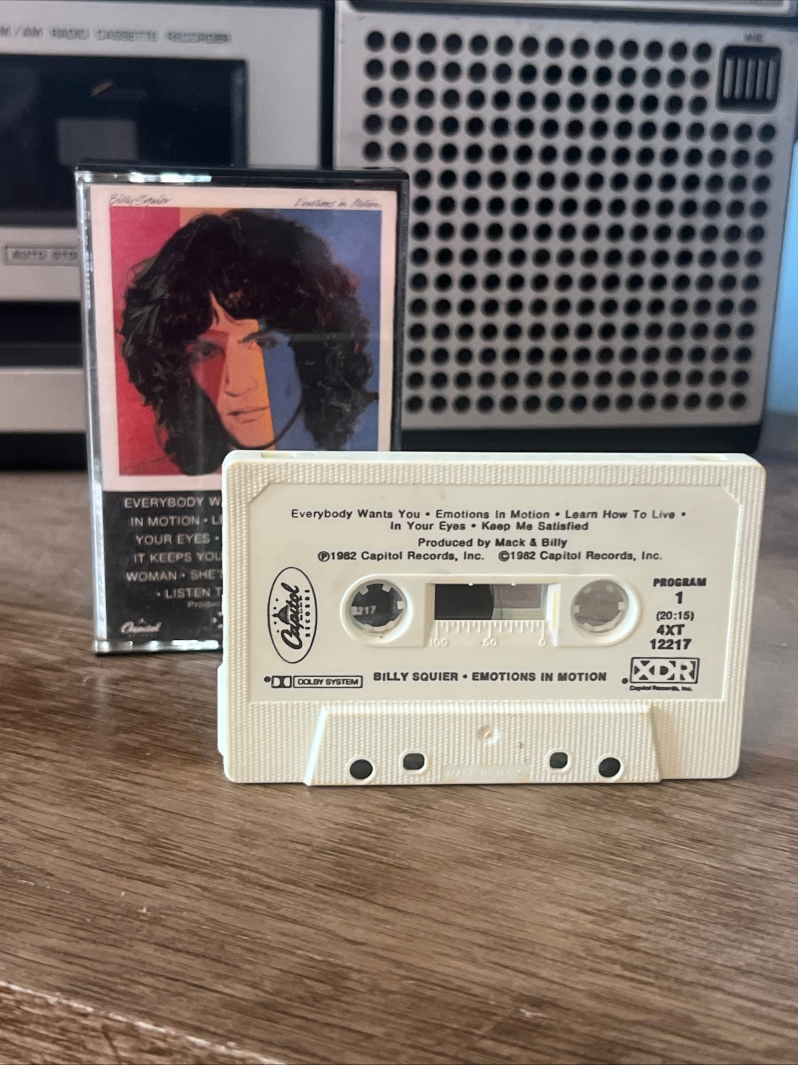Billy Squier - Emotions In Motion - 1982 Capitol Records - Cassette Tape Album