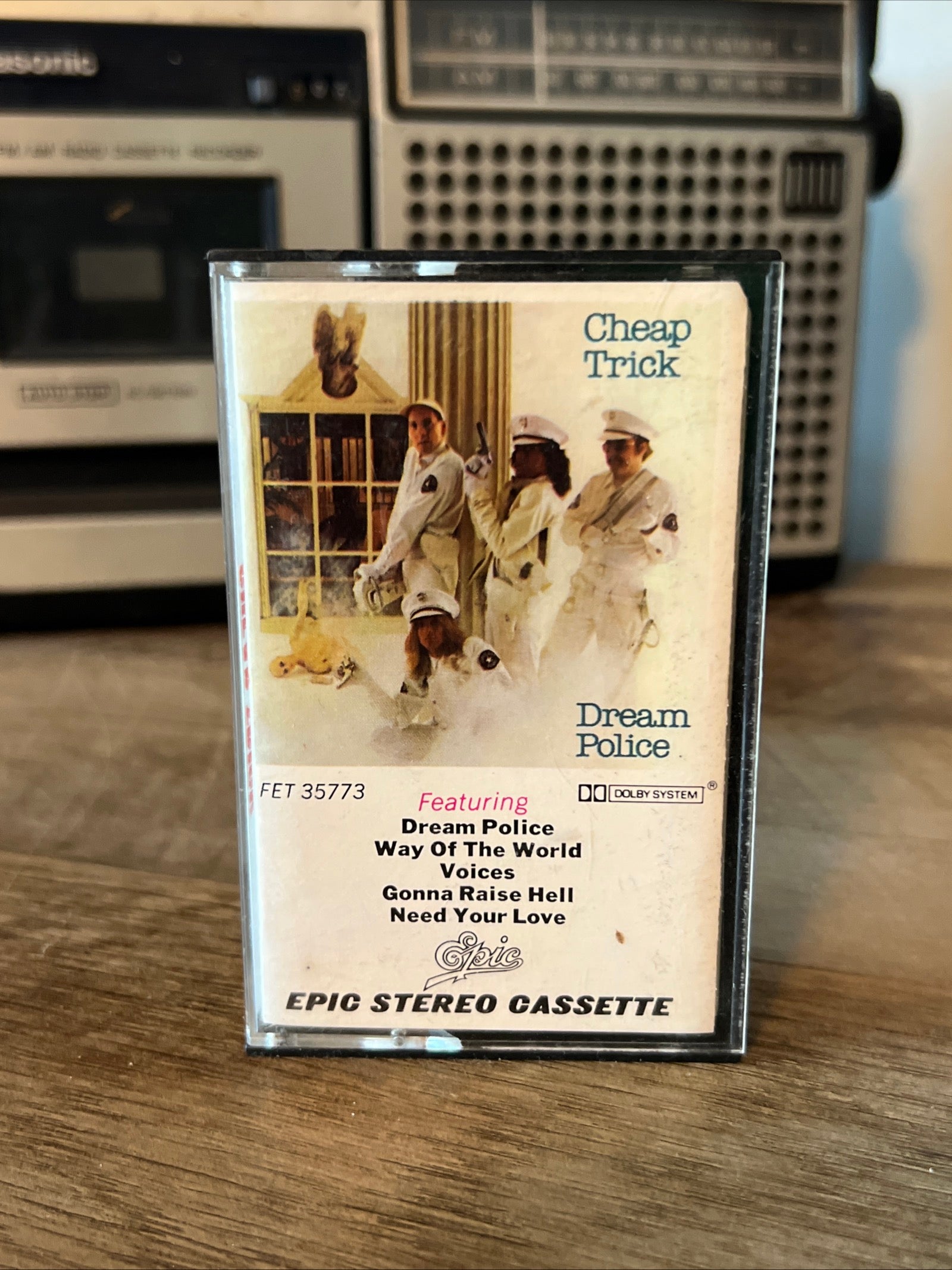 Cheap Trick - Dream Police - 1979 Epic Records - Cassette Tape Album
