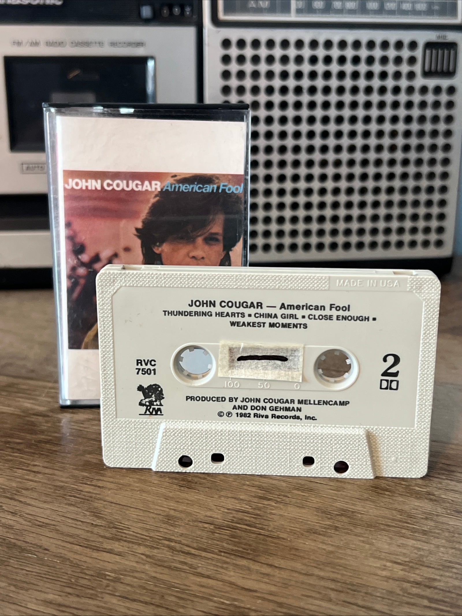 John Cougar - American Fool - 1982 Riva Records - Cassette Tape Album - Club Edition