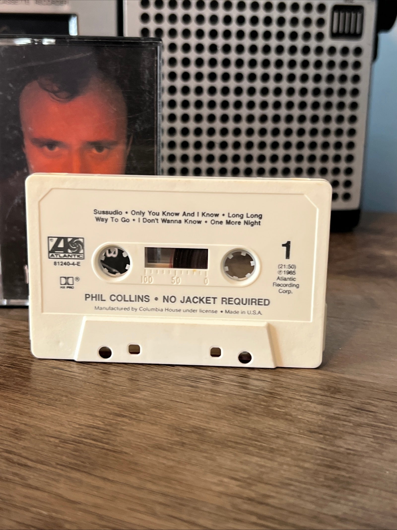 Phil Collins - No Jacket Required - 1985 Atlantic Records - Cassette Tape Album