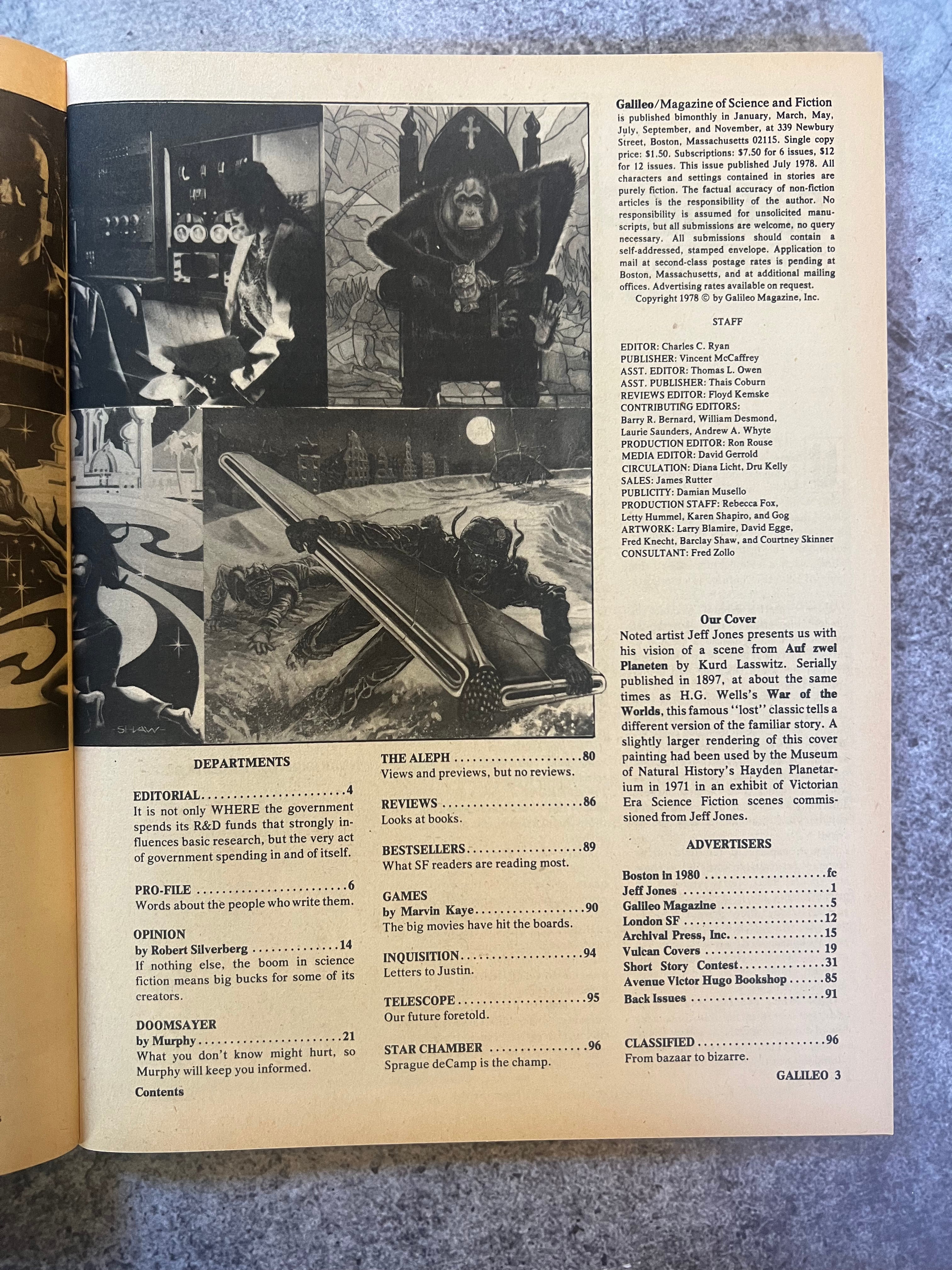 Galileo Magazine Of Science & Fiction - 1978 July Issue #9