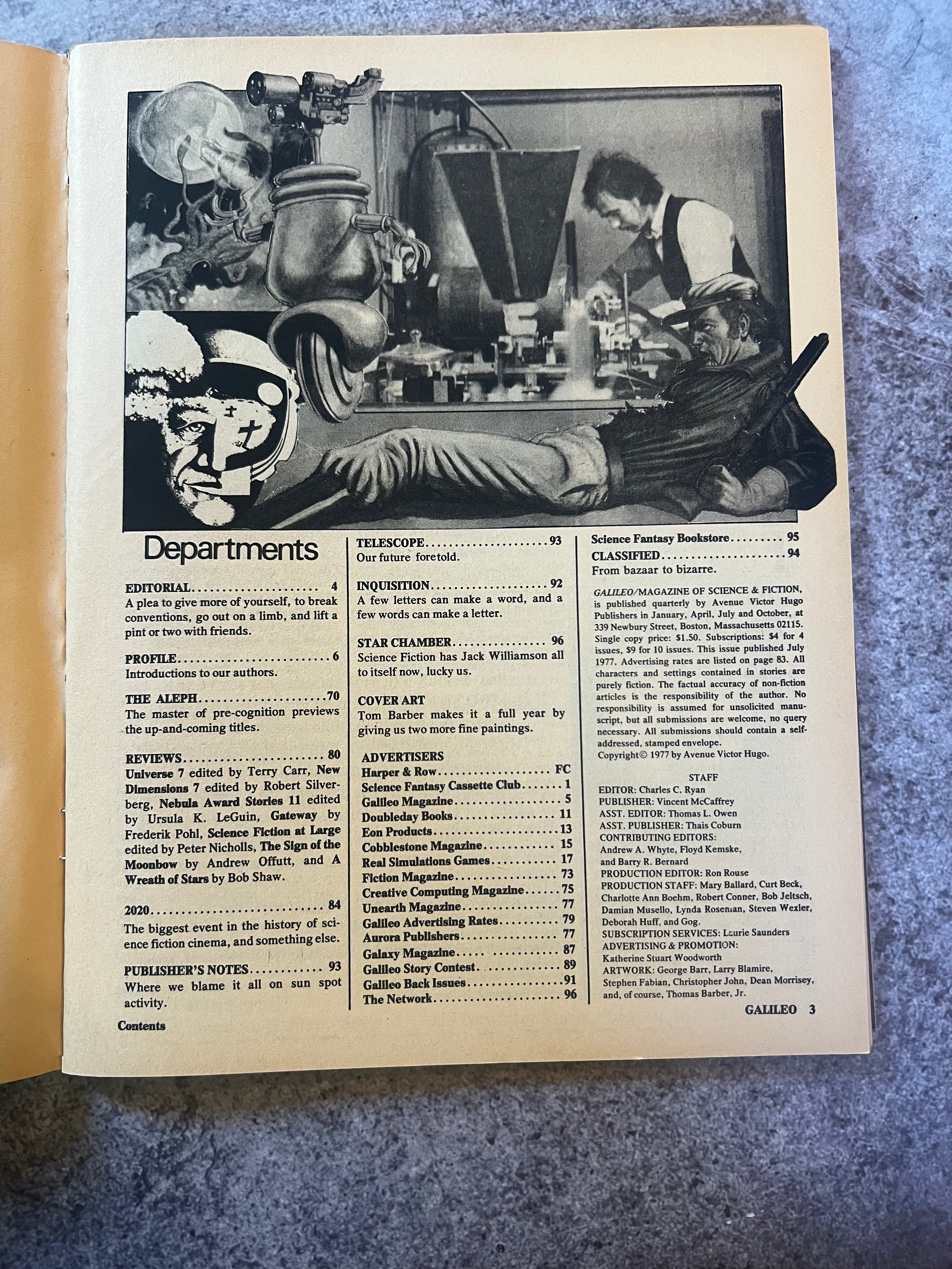 Galileo Magazine Of Science & Fiction - 1977 July Issue #4