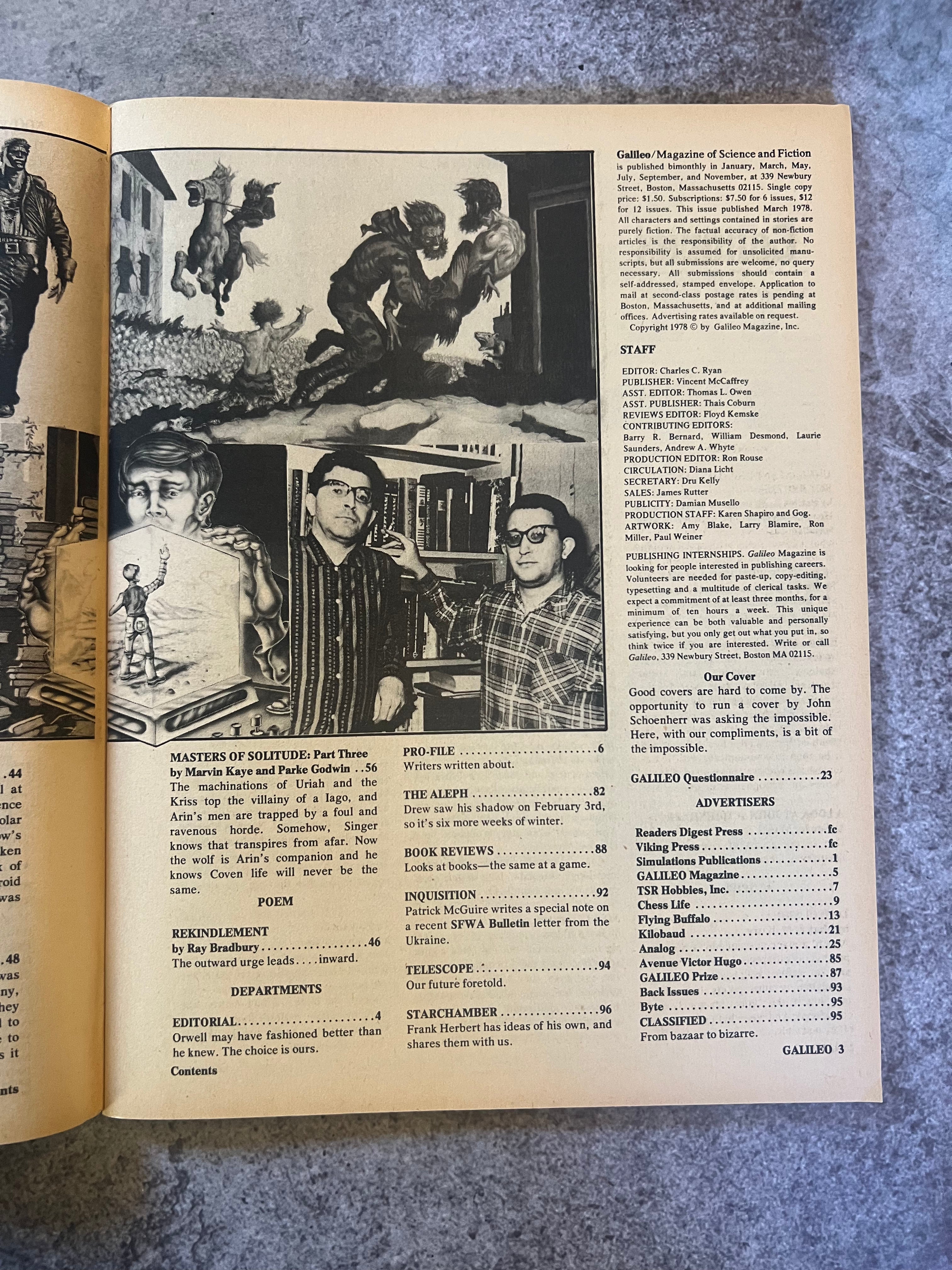 Galileo Magazine Of Science & Fiction - 1978 March Issue #7