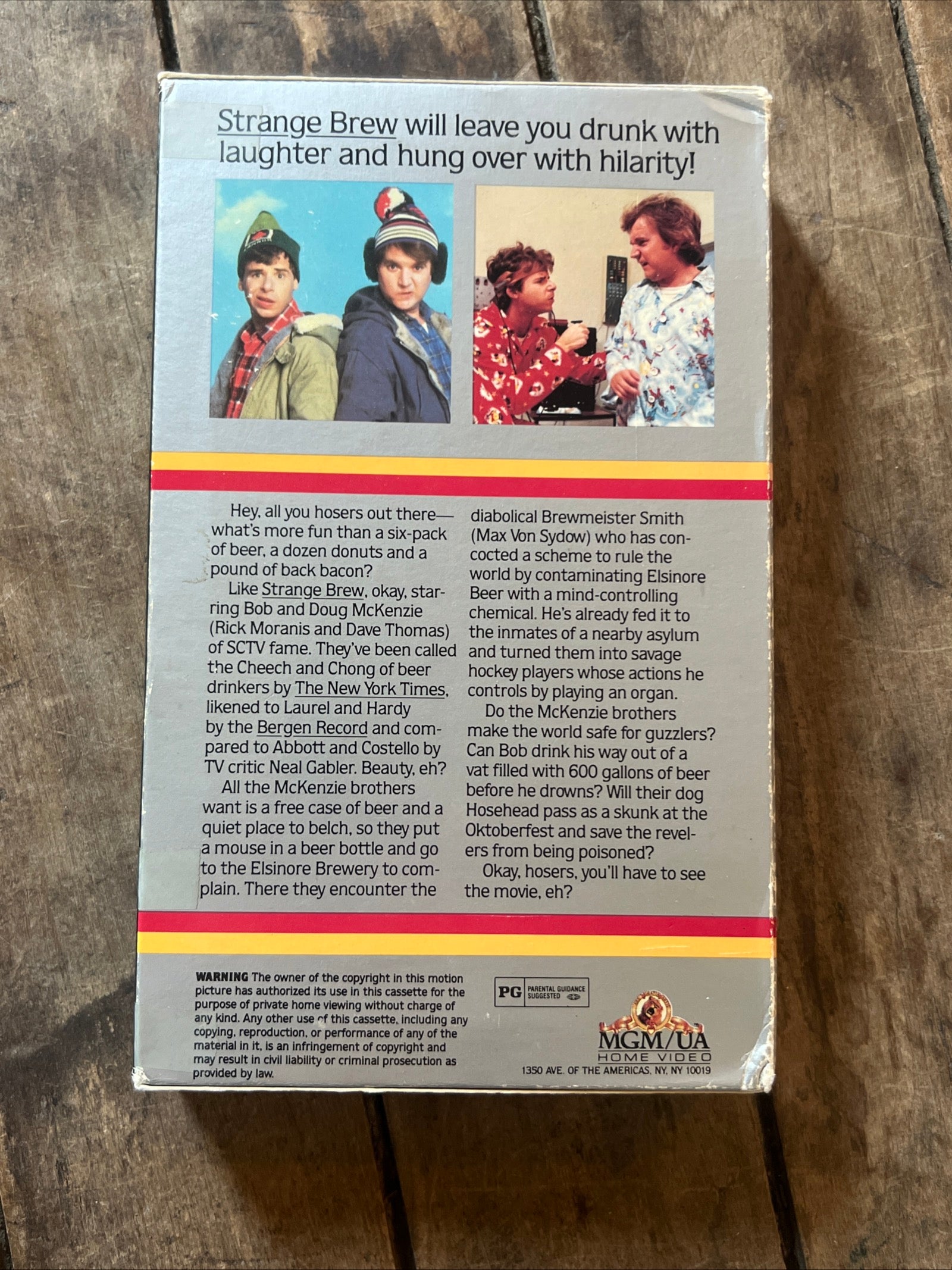 Strange Brew ( BIG BOX VHS 1983 ) Comedy/ Crime [PG]