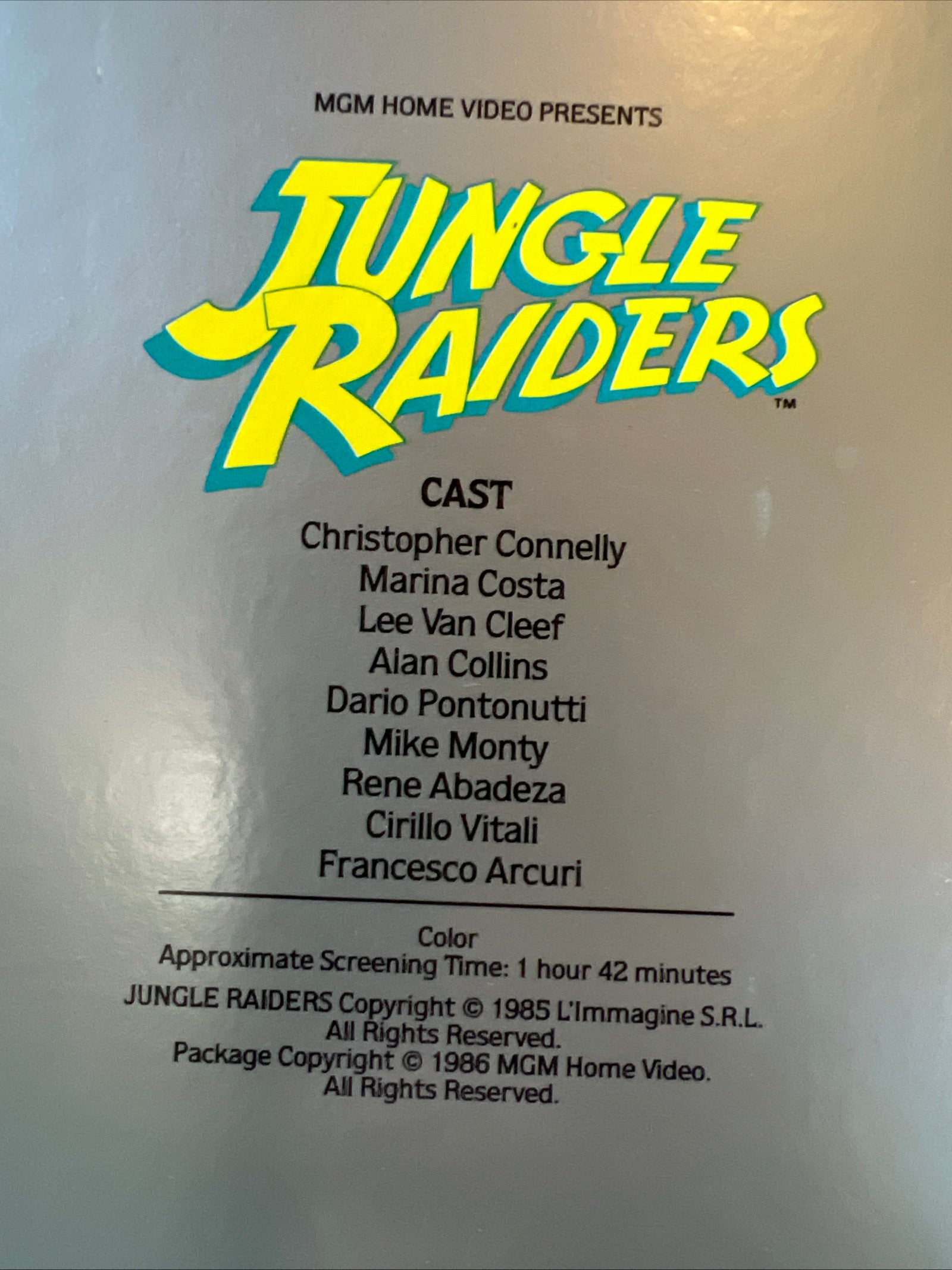 Jungle Raiders ( BIG BOX VHS 1985 ) Action / Adventure [PG-13]
