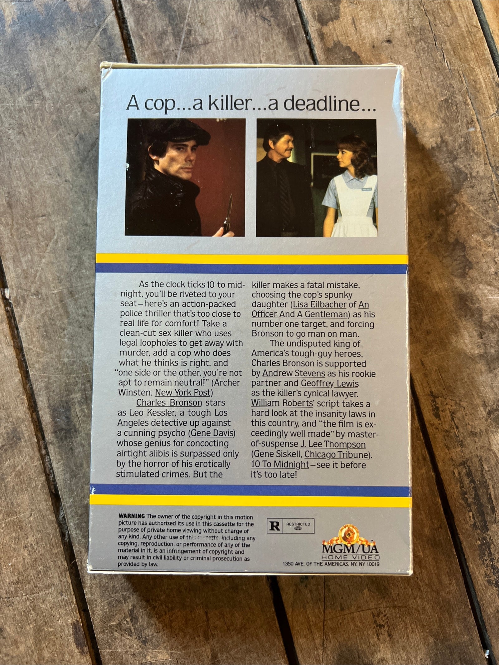 10 to Midnight ( BIG BOX VHS 1983 ) Thriller / Crime [R] Charles Bronson