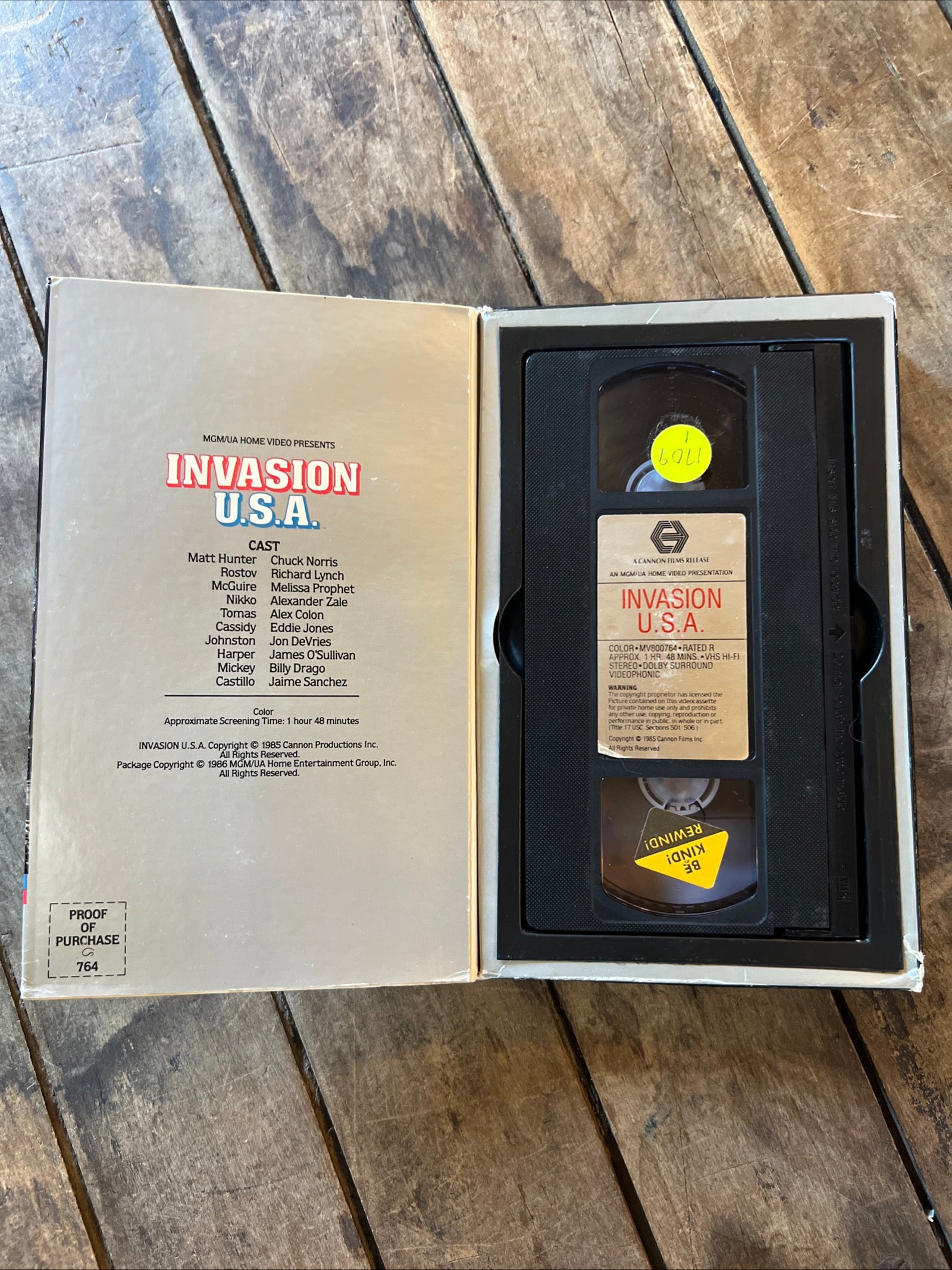Invasion U.S.A. ( BIG BOX VHS 1985 ) Thriller / Action [R] Chuck Norris