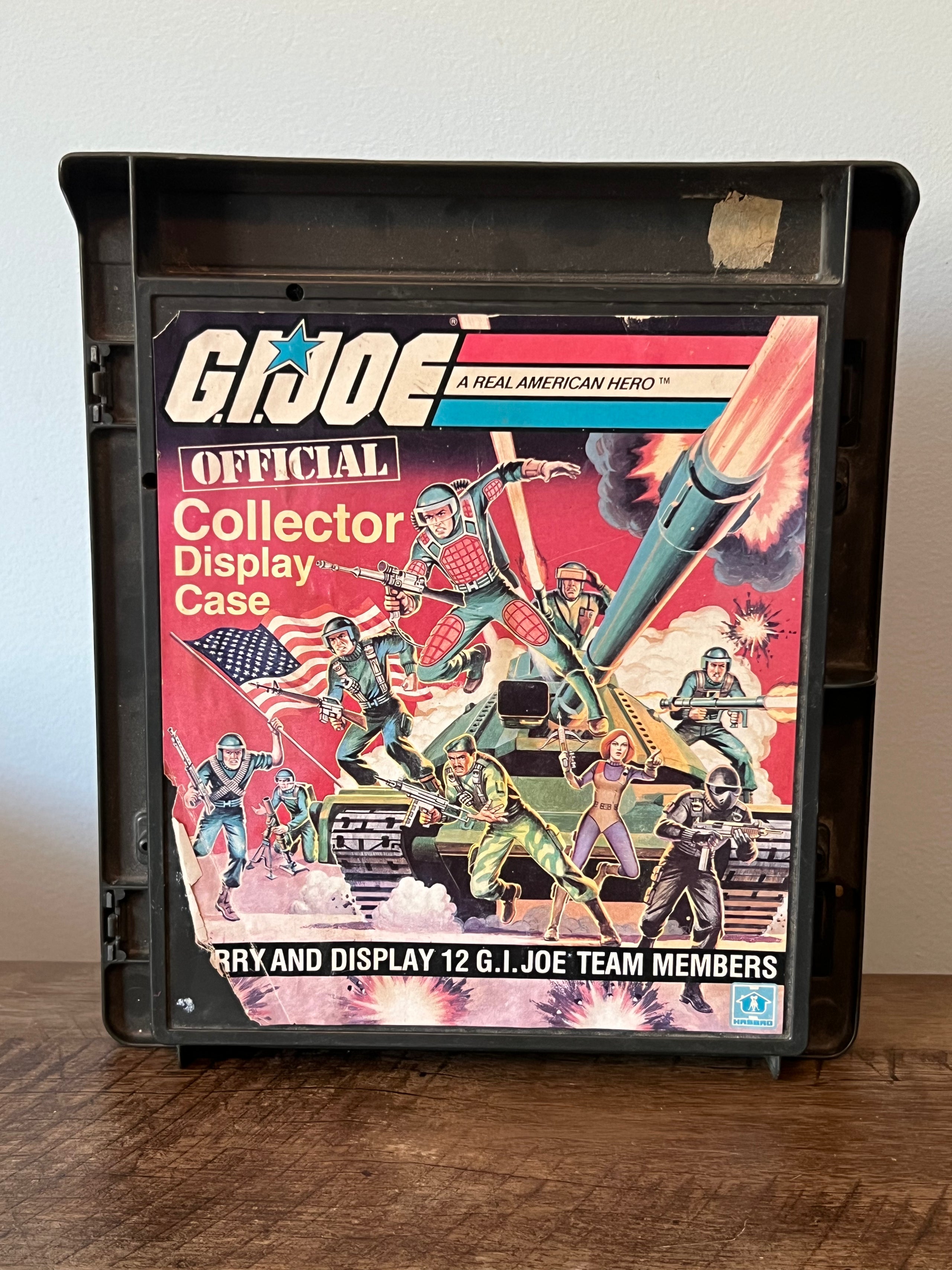 1982 Hasbro - GI JOE Official Collector Display Case - Action Figure Carry Case