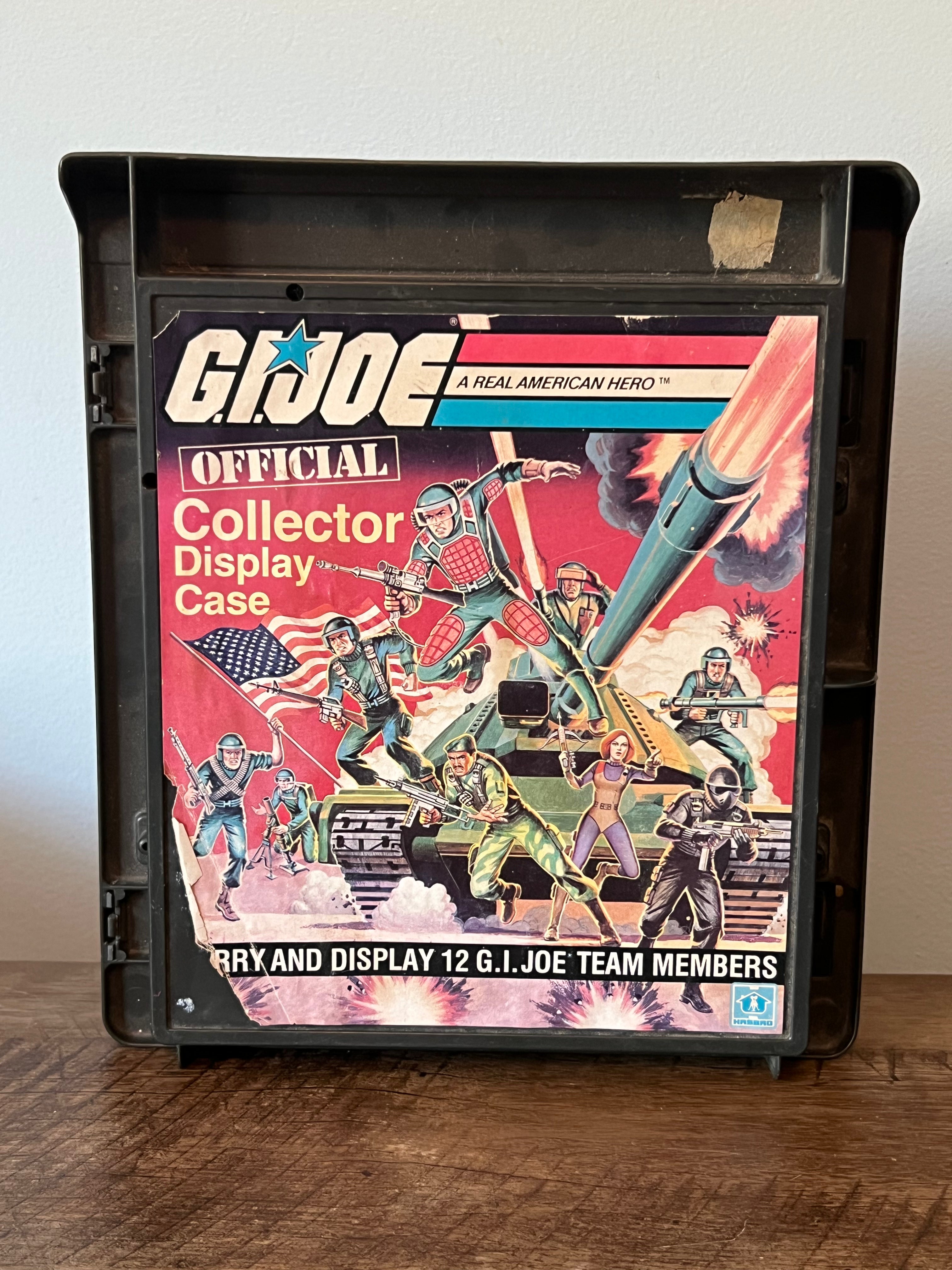 1982 Hasbro - GI JOE Official Collector Display Case - Action Figure Carry Case