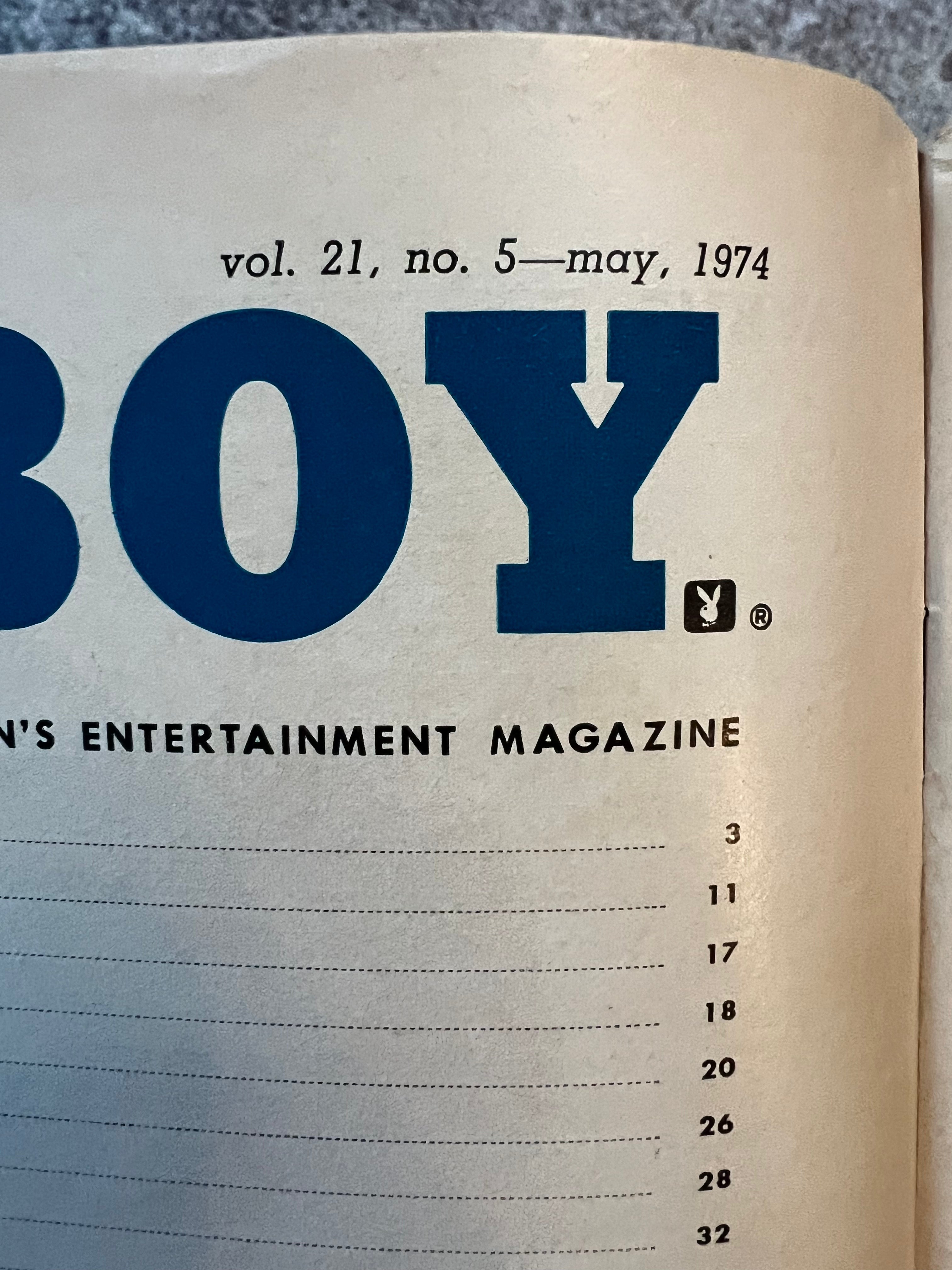 Playboy Magazine - May 1974 Issue