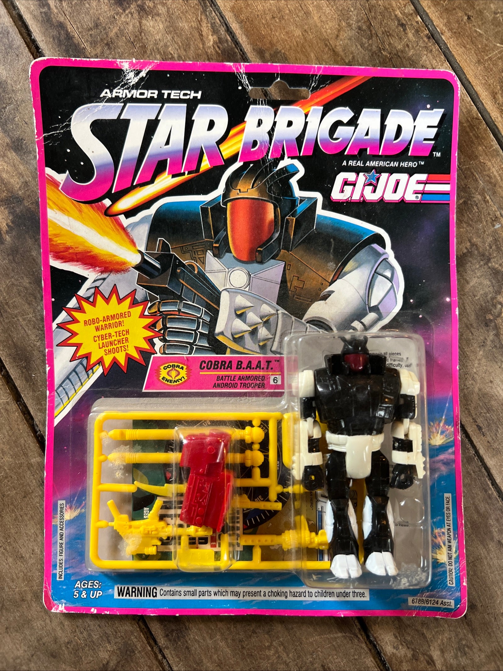 1993 Hasbro GI Joe - Cobra B.A.A.T. Action Figure - Star Brigade - Cobra Battle Armored Android Trooper
