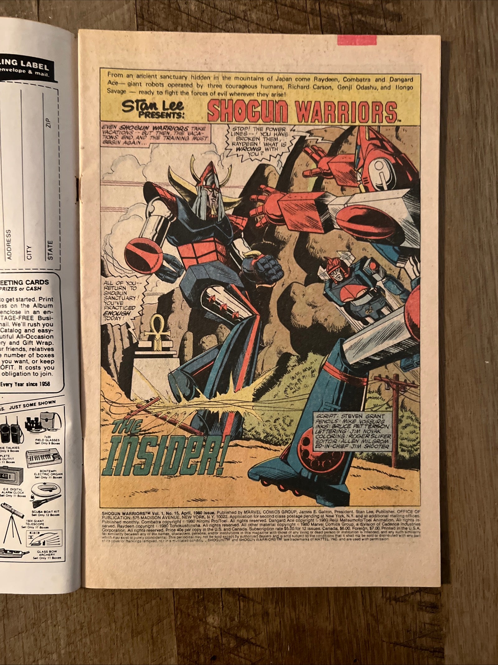 Shogun Warriors #15 (1980) Marvel Comics Group