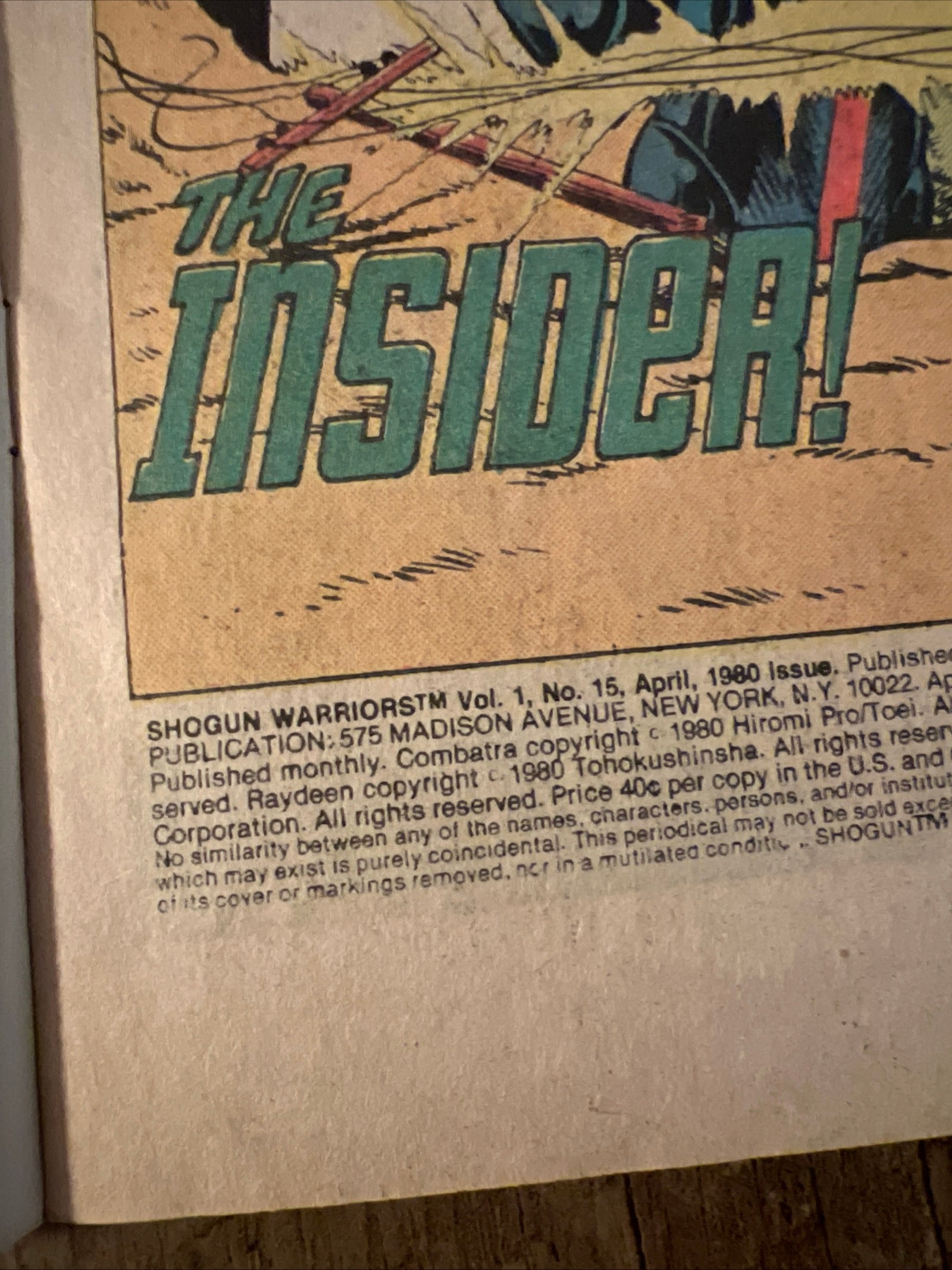 Shogun Warriors #15 (1980) Marvel Comics Group