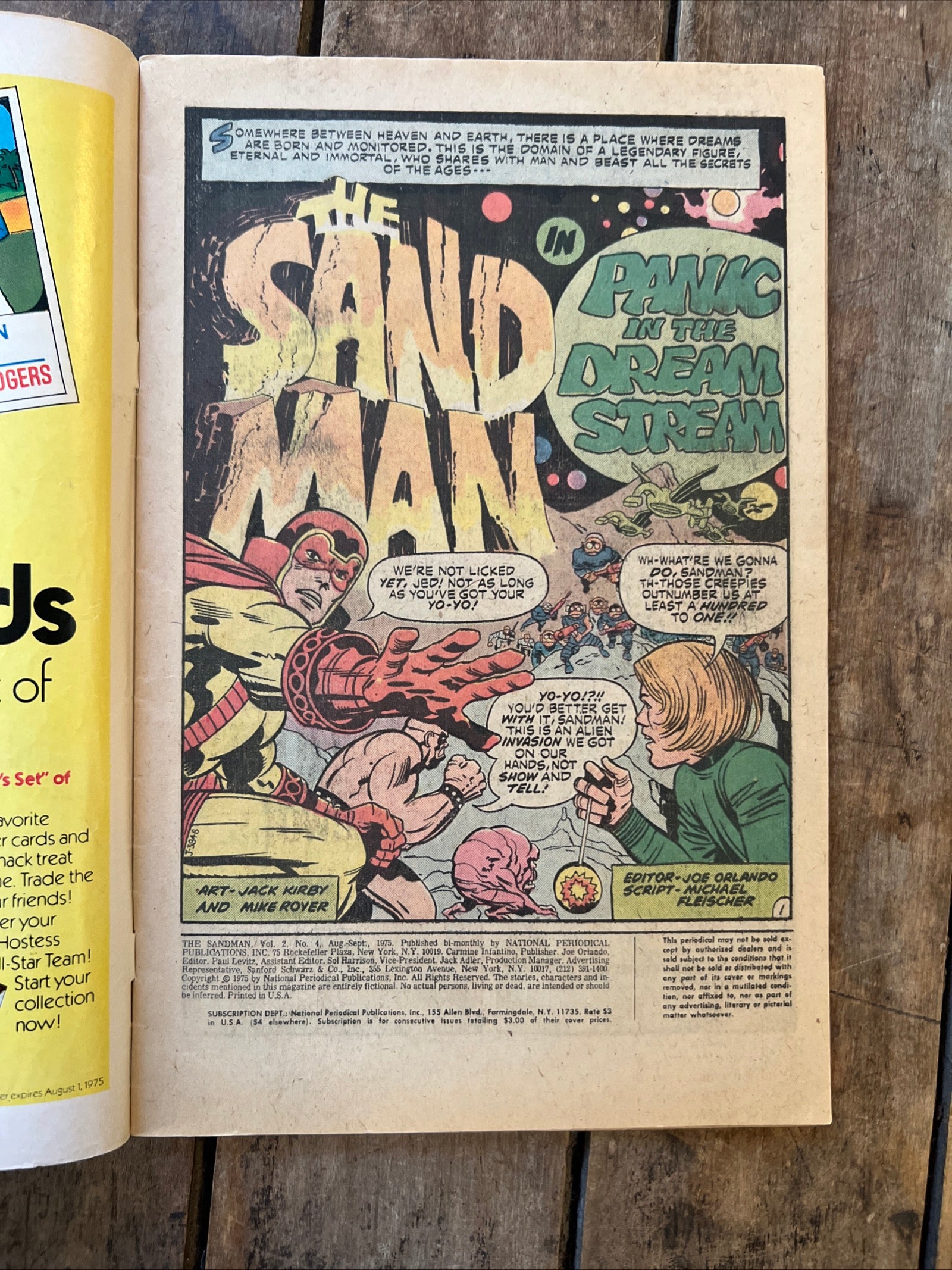 The Sandman #4 (1975) Master of Nightmares - DC Comics