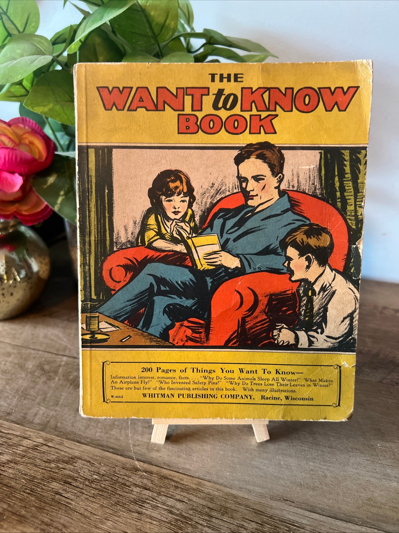 The Want To Know Book (1929 Paperback ) Whitman Publishing Co. Racine, WI USA