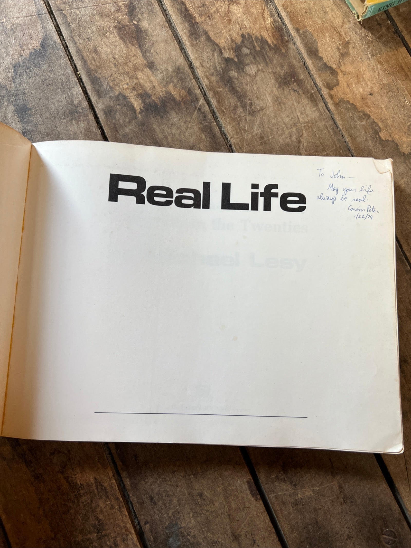Real Life Louisville In The Twenties ( 1976 Paperback ) Coffee Table Book by Michael Lesy