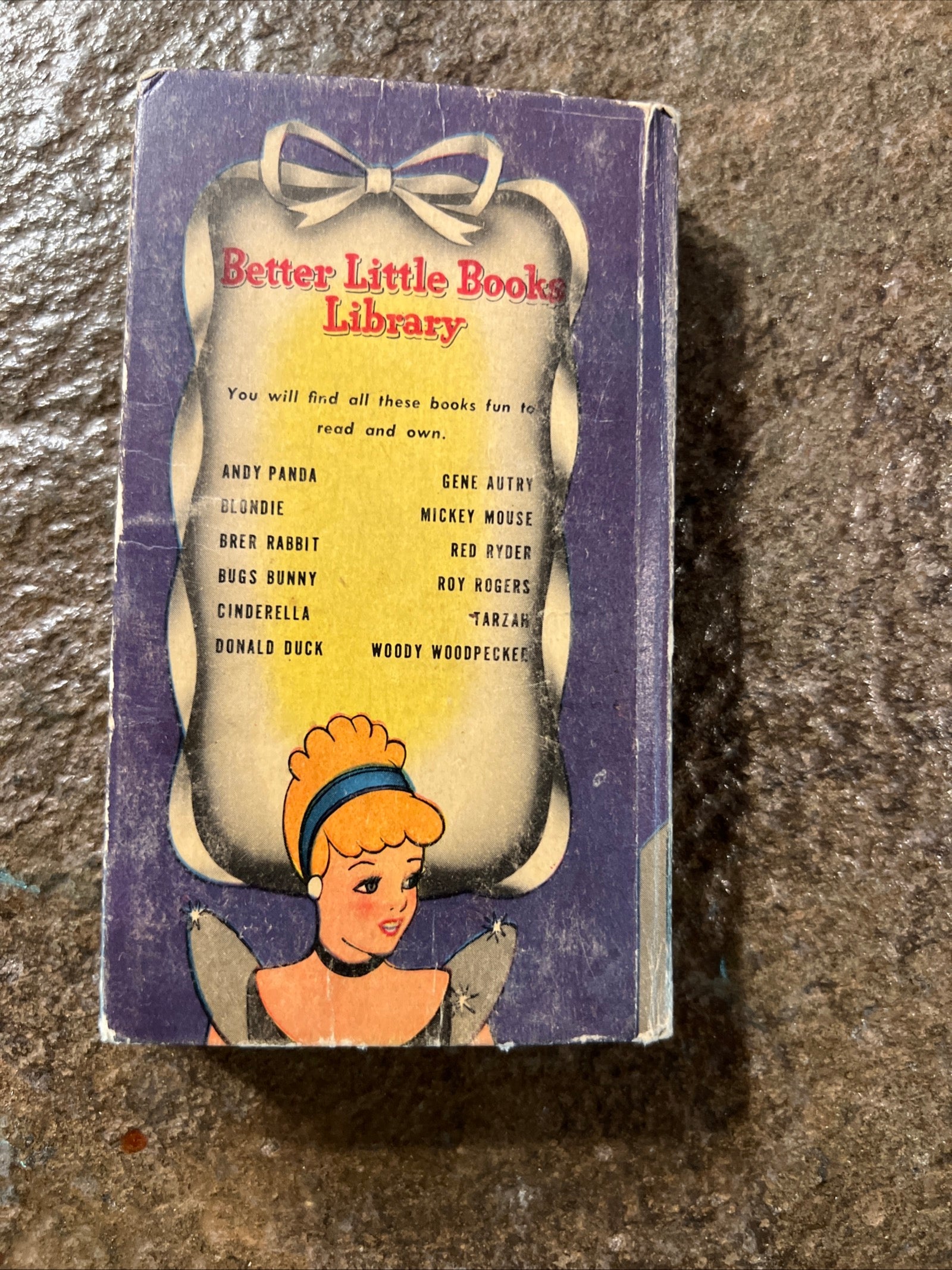 Cinderella and the Magic Wand ( 1950 ) Pocket Book #711-10 Better Little Book