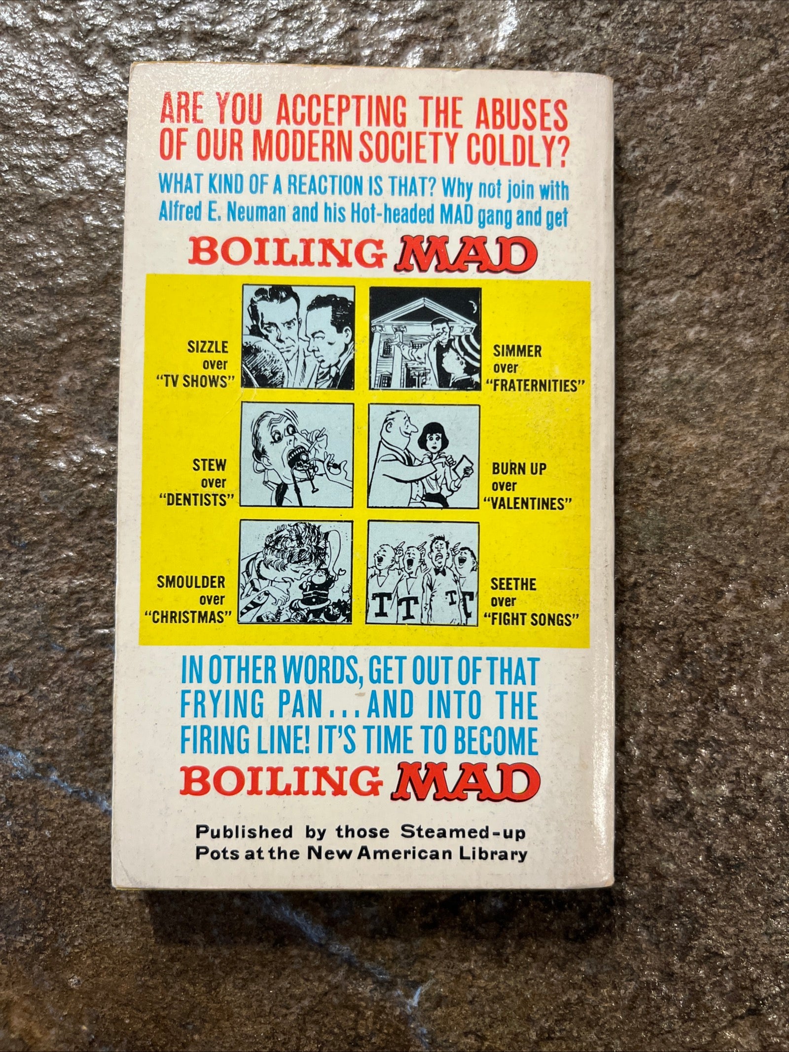 MAD MAGAZINE - BOILING MAD Paperback Book #4843 ( 1966 Signet Books )
