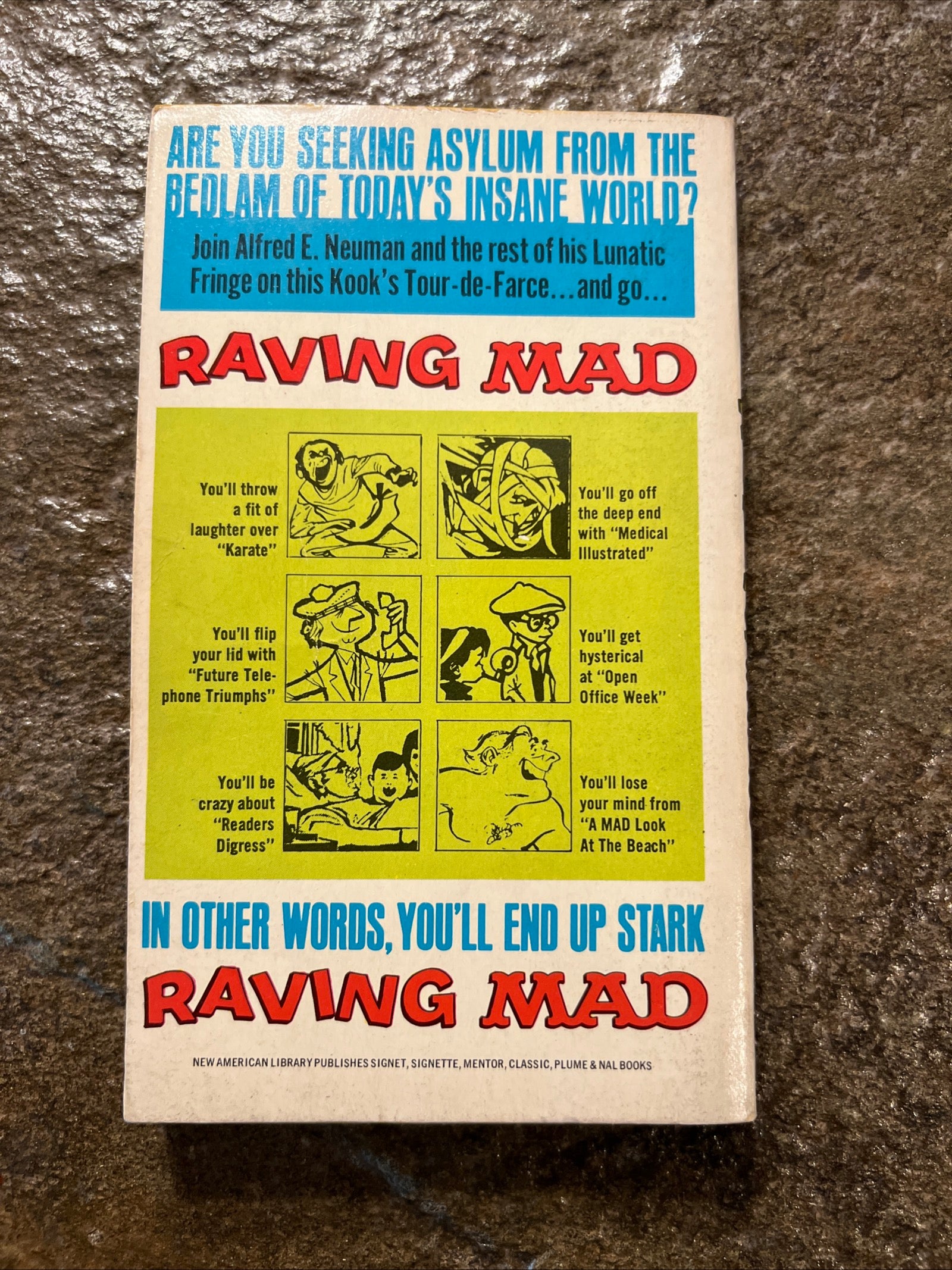 MAD MAGAZINE - Raving MAD Paperback Book #4811 ( 1966 Signet Books )