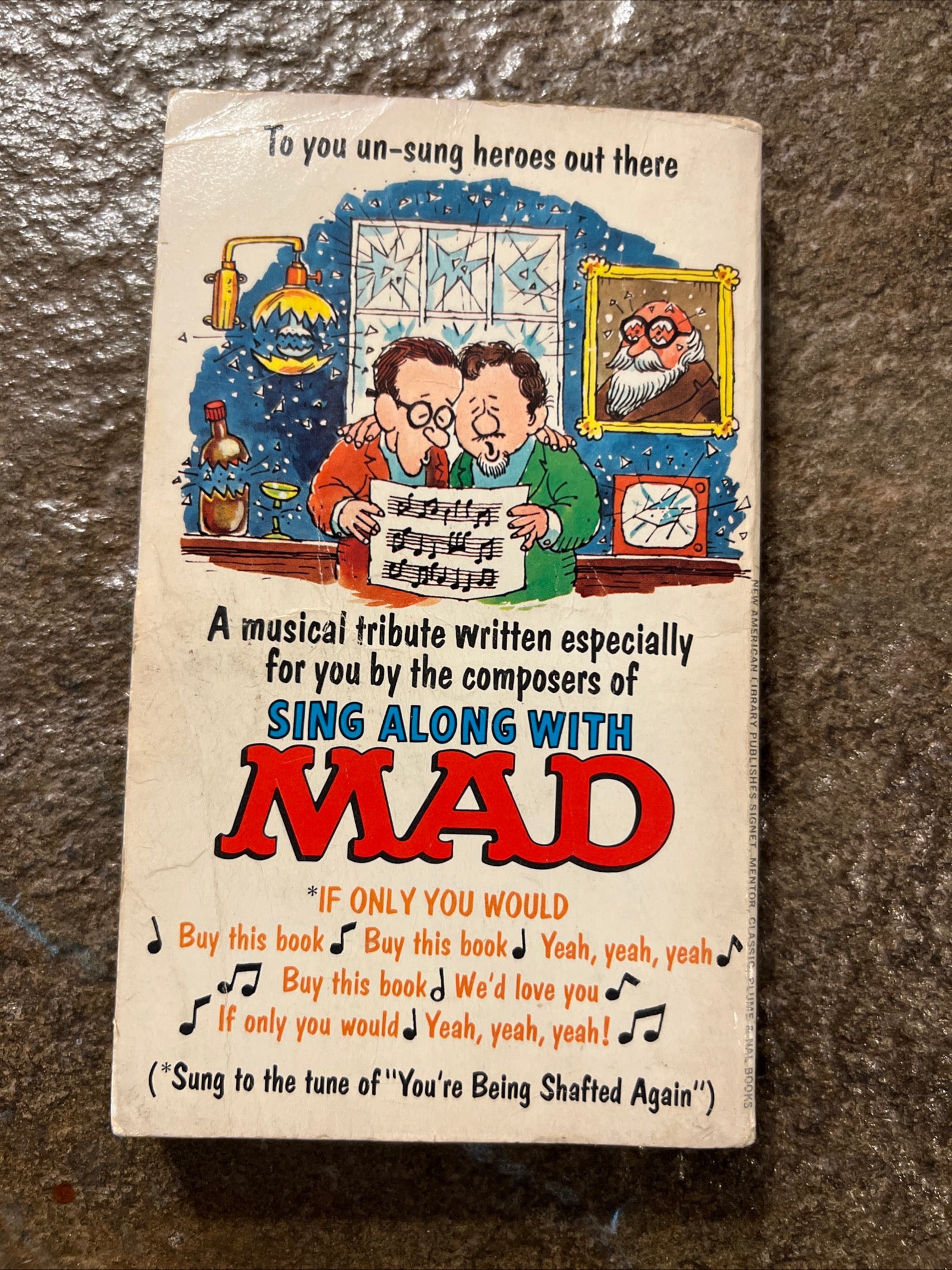 MAD MAGAZINE - Sing Along With MAD Paperback Book #5035 ( 1970 Signet Books )