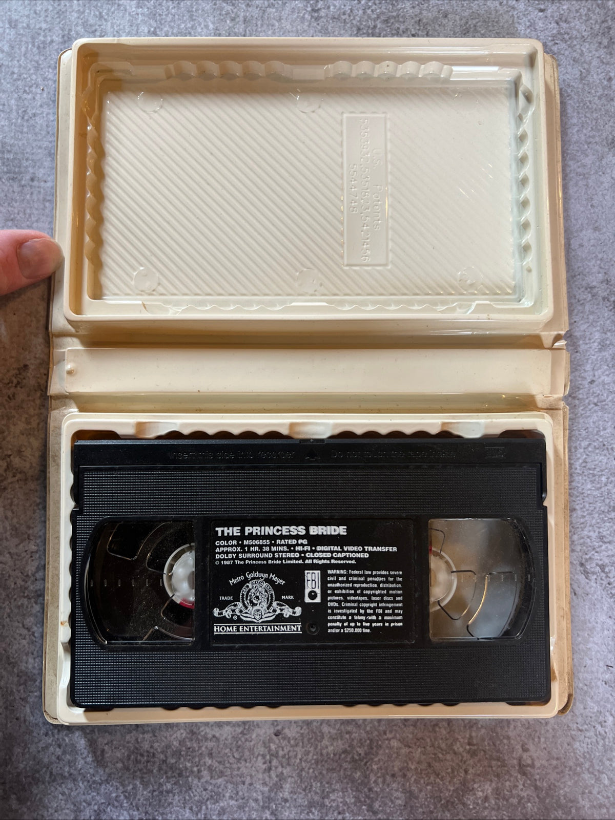 The Princess Bride (VHS Clamshell 1987) Family / Comedy [PG]