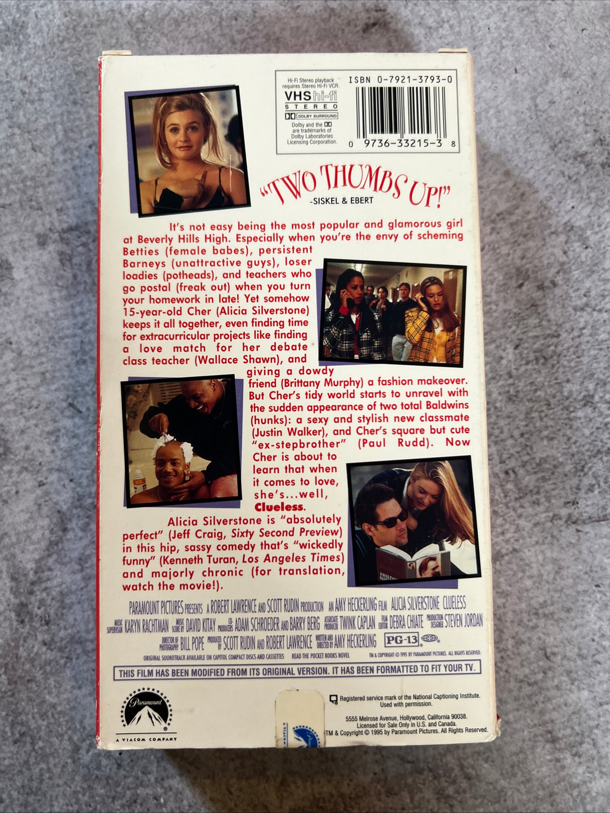 CLUELESS (VHS 1995) Comedy / Romance [PG-13]