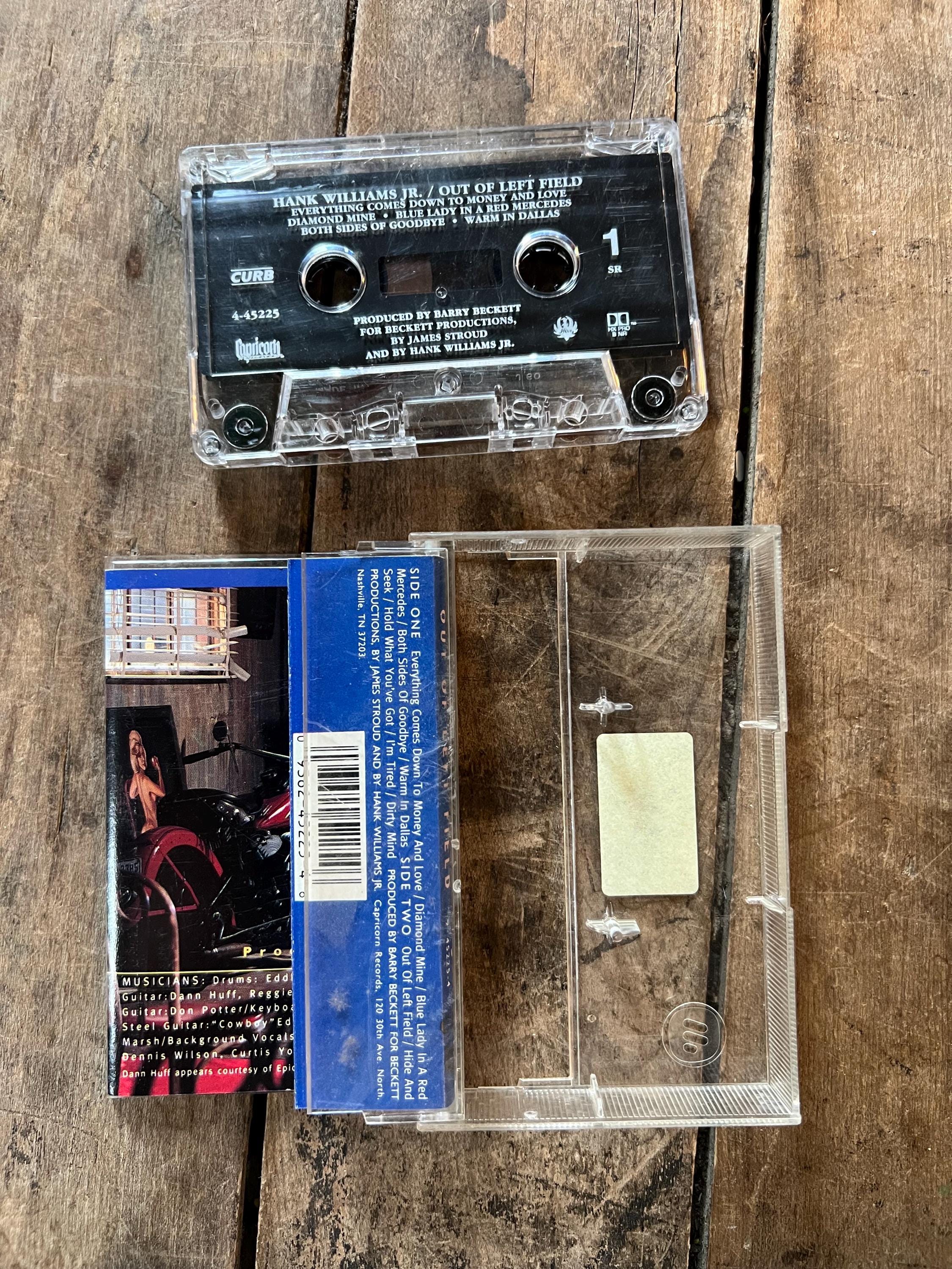 1993 Hank Williams Jr. "Out of Left Field" Cassette Tape - Country Rock
