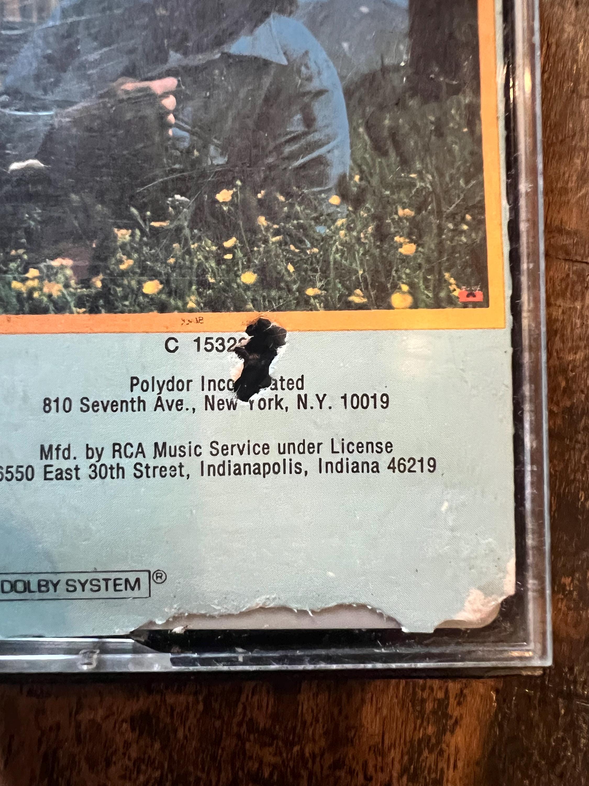 1978 C.W. McCall Greatest Hits Cassette Tape - Polydor Records