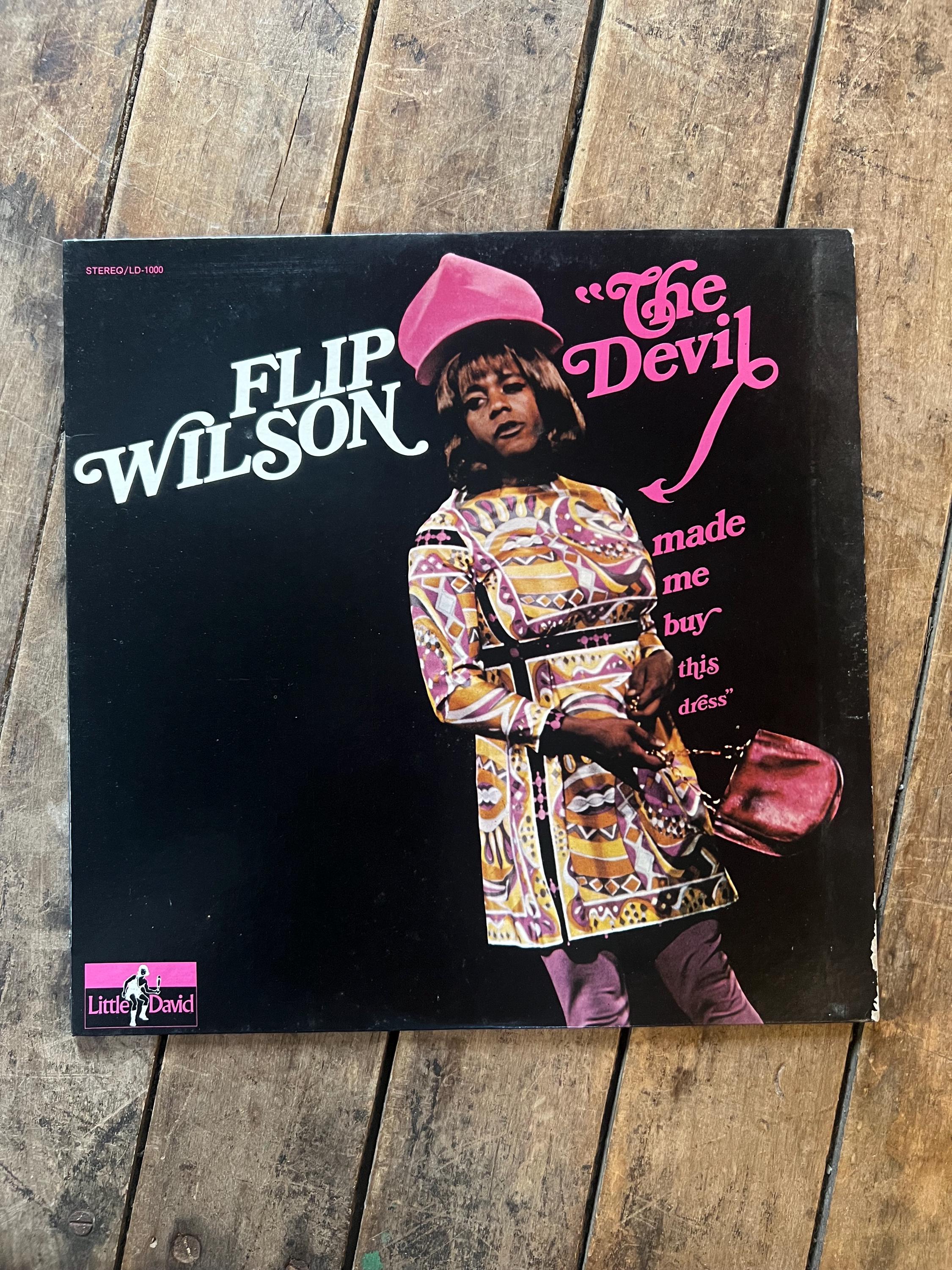 Vintage Flip Wilson Comedy Album: "The Devil Made Me Buy This Dress" LP