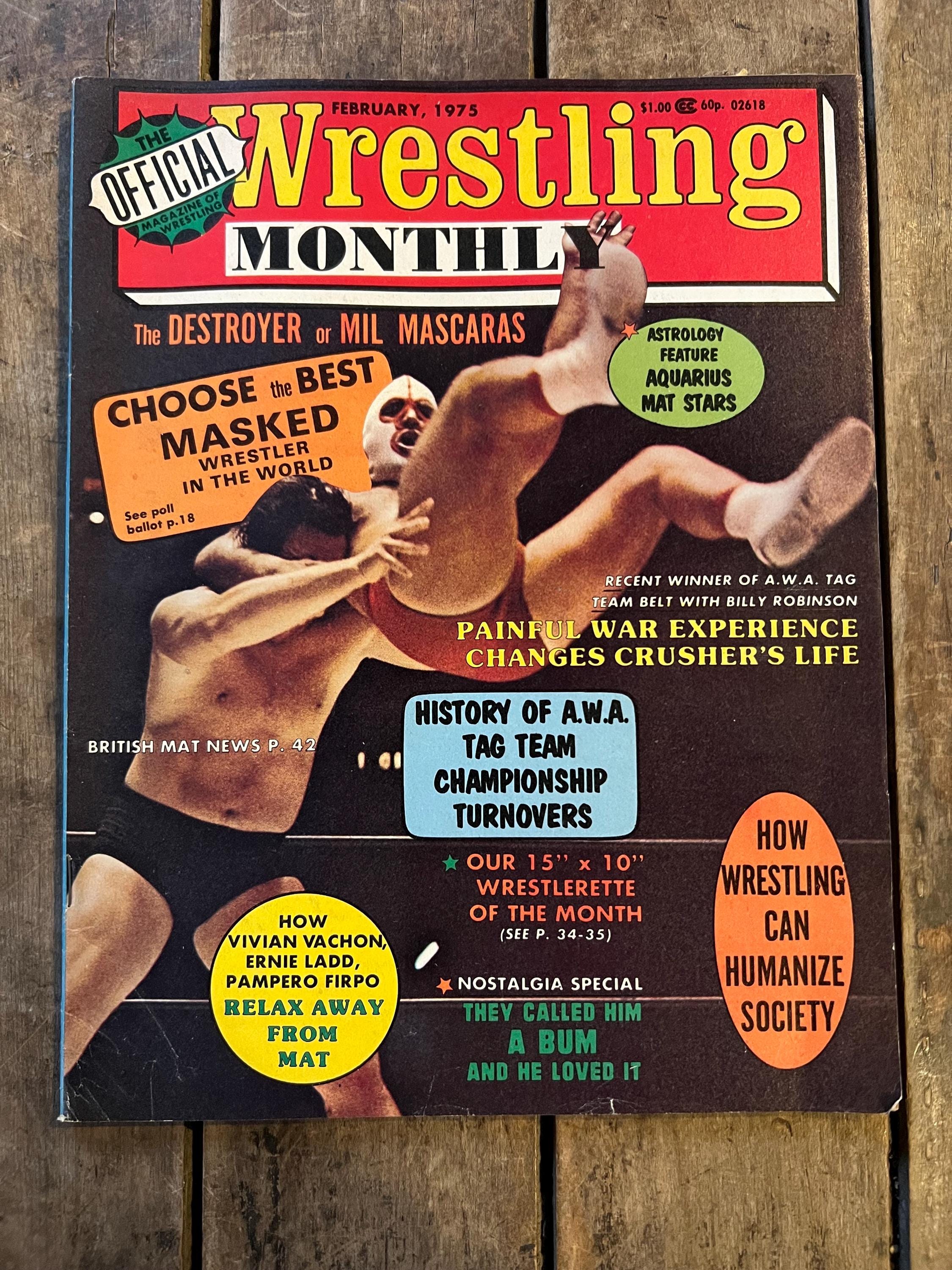 The Official Wrestling Monthly Magazine - February 1975 Issue - WWF / WWE