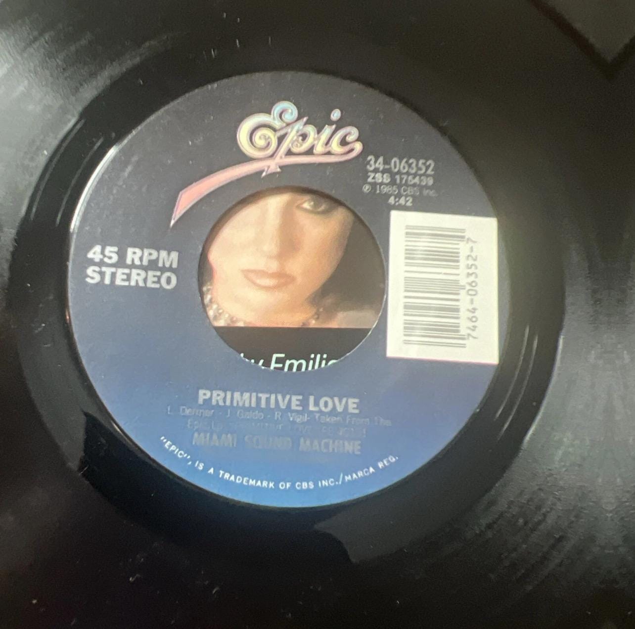 Miami Sound Machine - Falling In Love 45 Record - 1985 Retro Vinyl