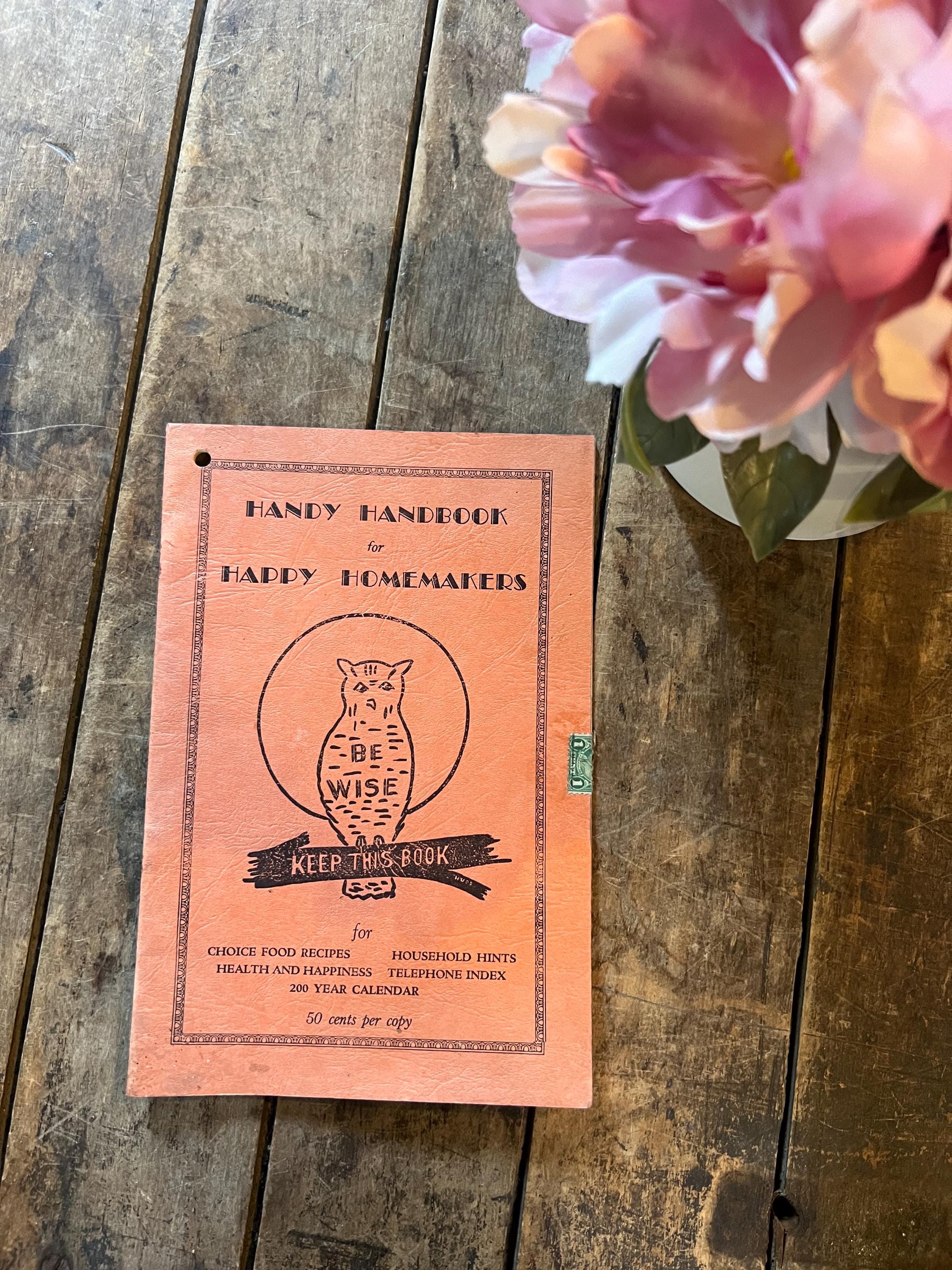 1930s Cook Book: Handy Handbook for Happy Homemakers, Middletown Bank