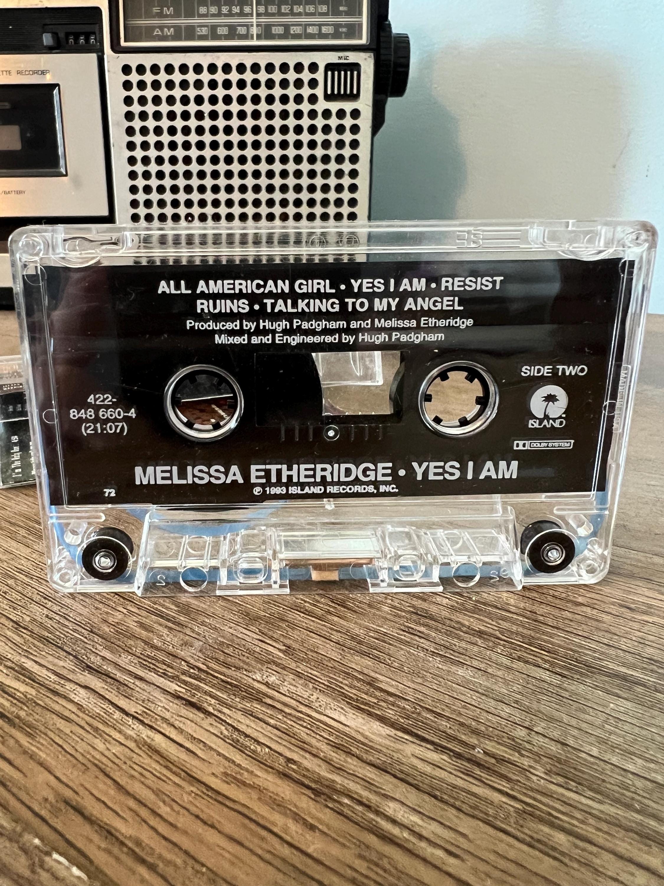 Vintage 1993 Melissa Etheridge "Yes I Am" Cassette Tape