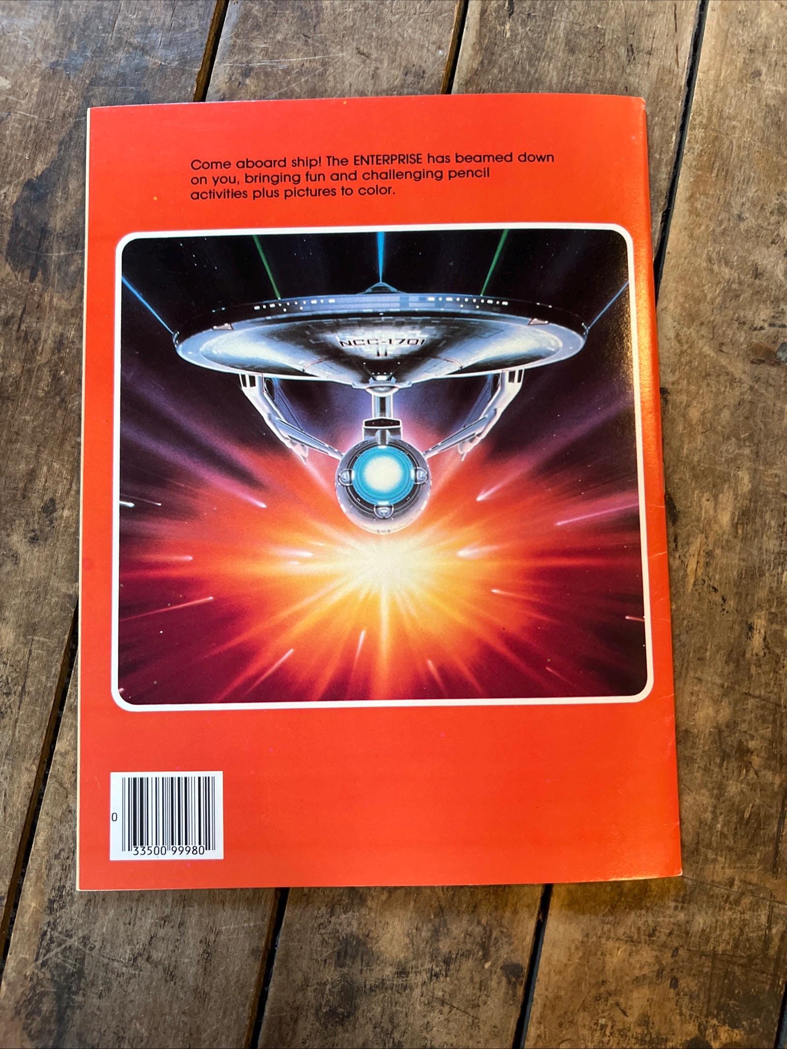 1979 Marrigold Press - STAR TREK - Color And Activity Book No. 1308 Futuristic Fun