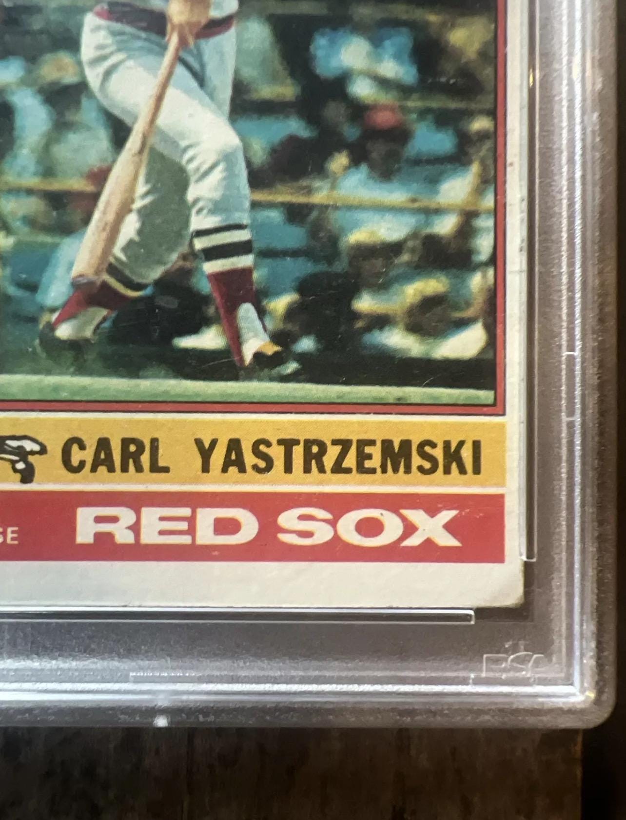 1976 Topps Carl Yastrzemski Baseball Card - Boston Red Sox - PSA 3