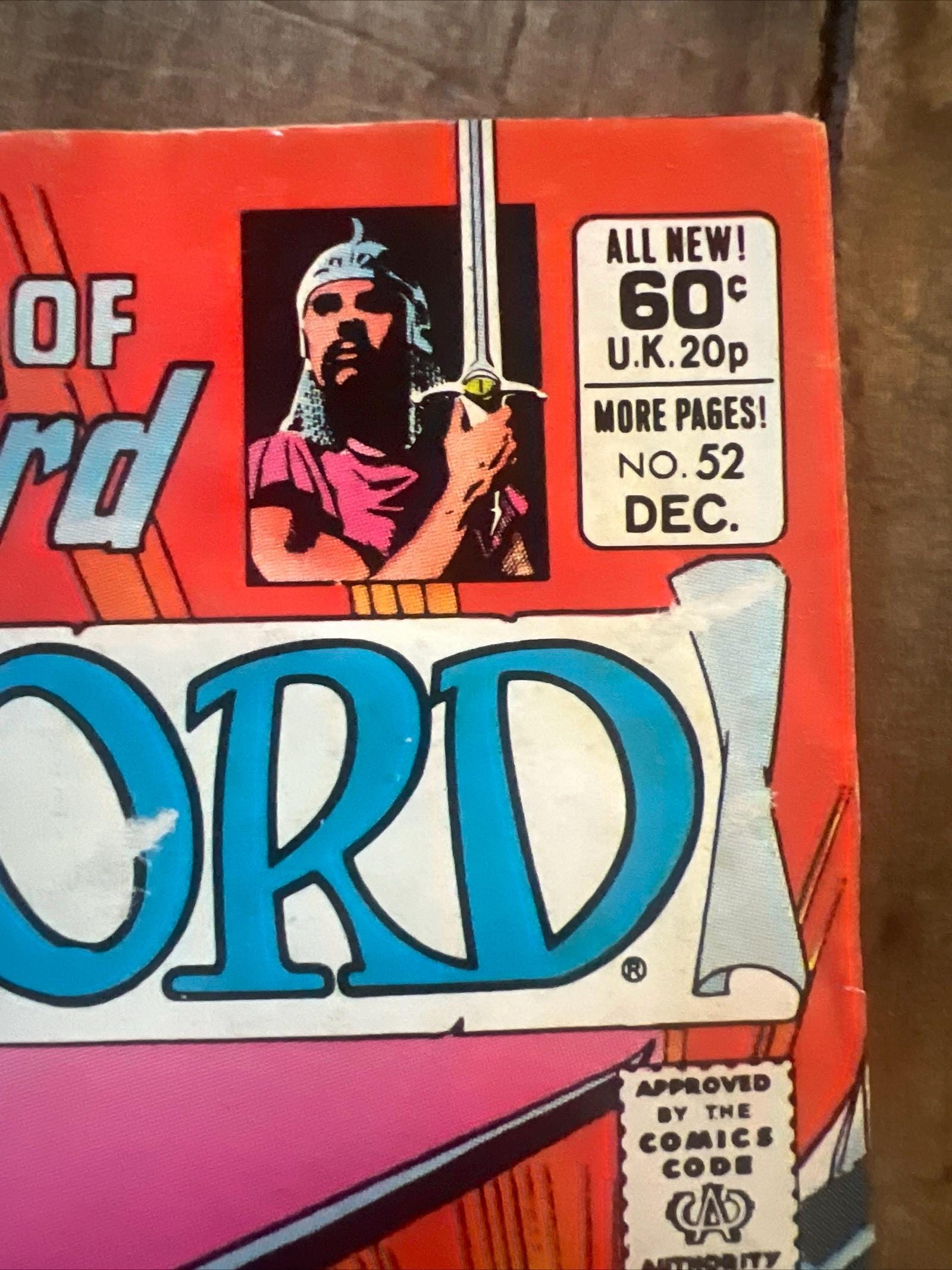 The Saga of Dragonsword - The Warlord #52 (1981) Newsstand Edition - DC Comics