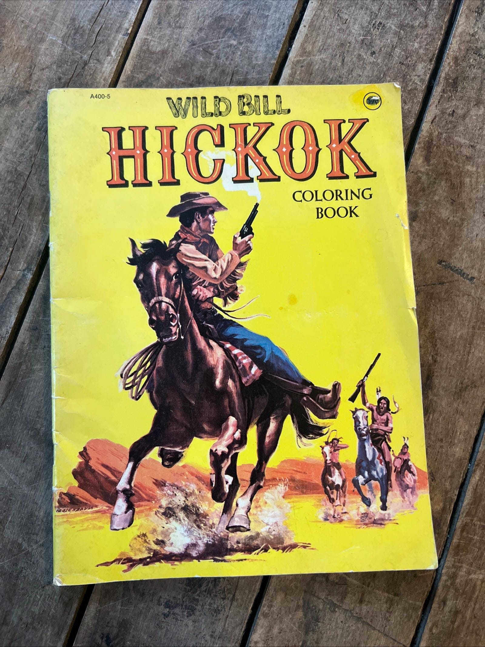 Vintage 1975 Wild Bill Hickok Coloring Book