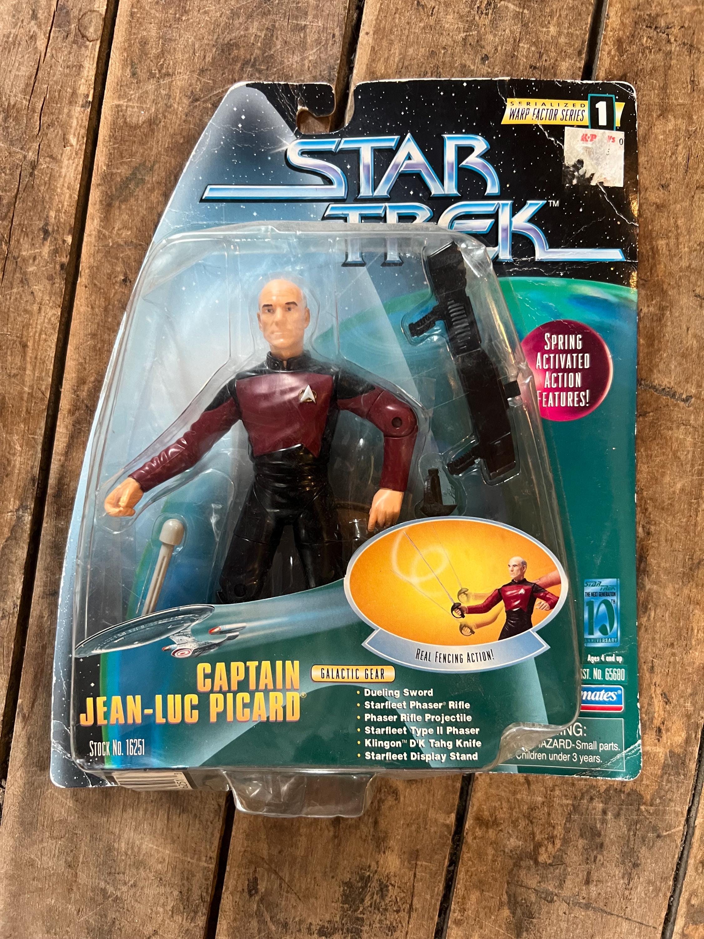 Vintage 1997 Star Trek Captain Picard 6" Action Figure - Sealed on Card
