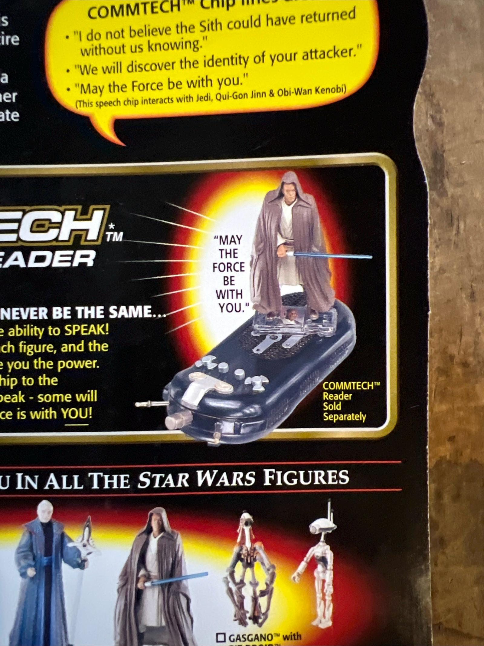 1998 Star Wars Episode 1 Mace Windu Action Figure - Commtech Chip MOC